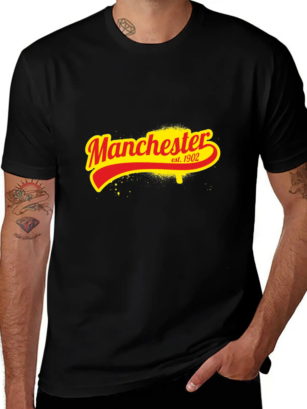 Soccer League England Manchester 1902 Premier Stylish Everyday T-Shirt – Unisex Basic Cotton Tee