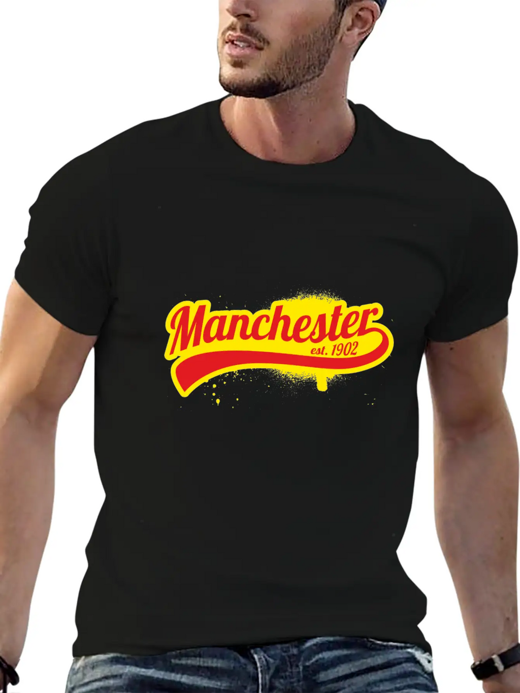 Soccer League England Manchester 1902 Premier Stylish Everyday T-Shirt – Unisex Basic Cotton Tee