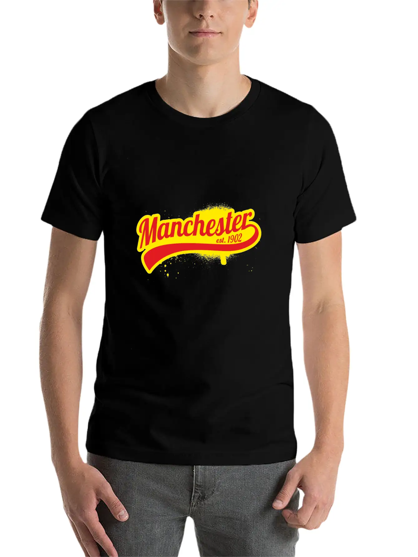Soccer League England Manchester 1902 Premier Stylish Everyday T-Shirt – Unisex Basic Cotton Tee