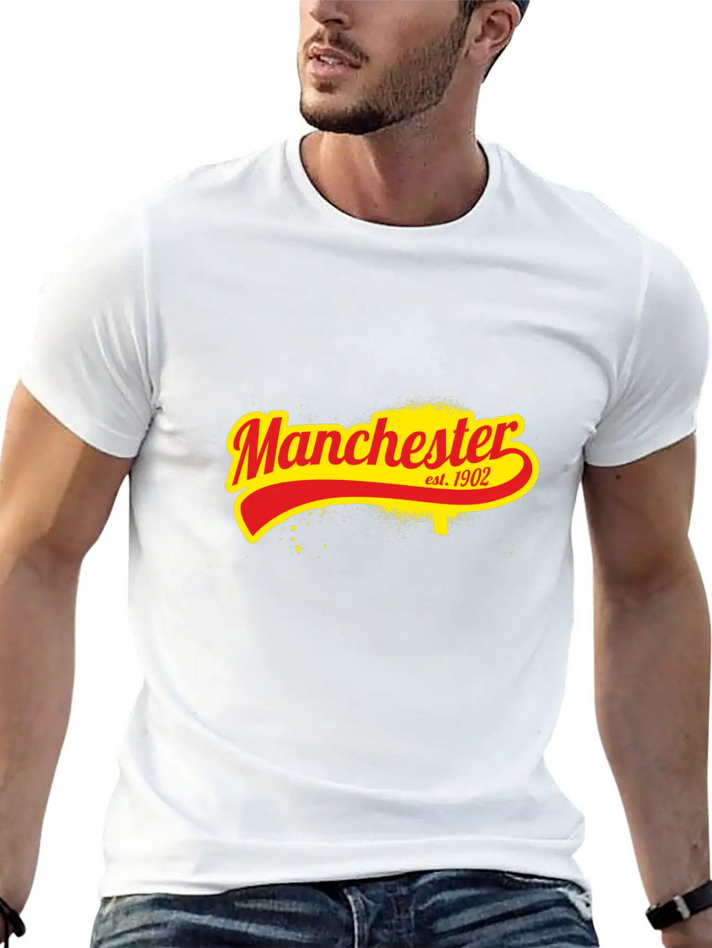 Soccer League England Manchester 1902 Premier Stylish Everyday T-Shirt – Unisex Basic Cotton Tee