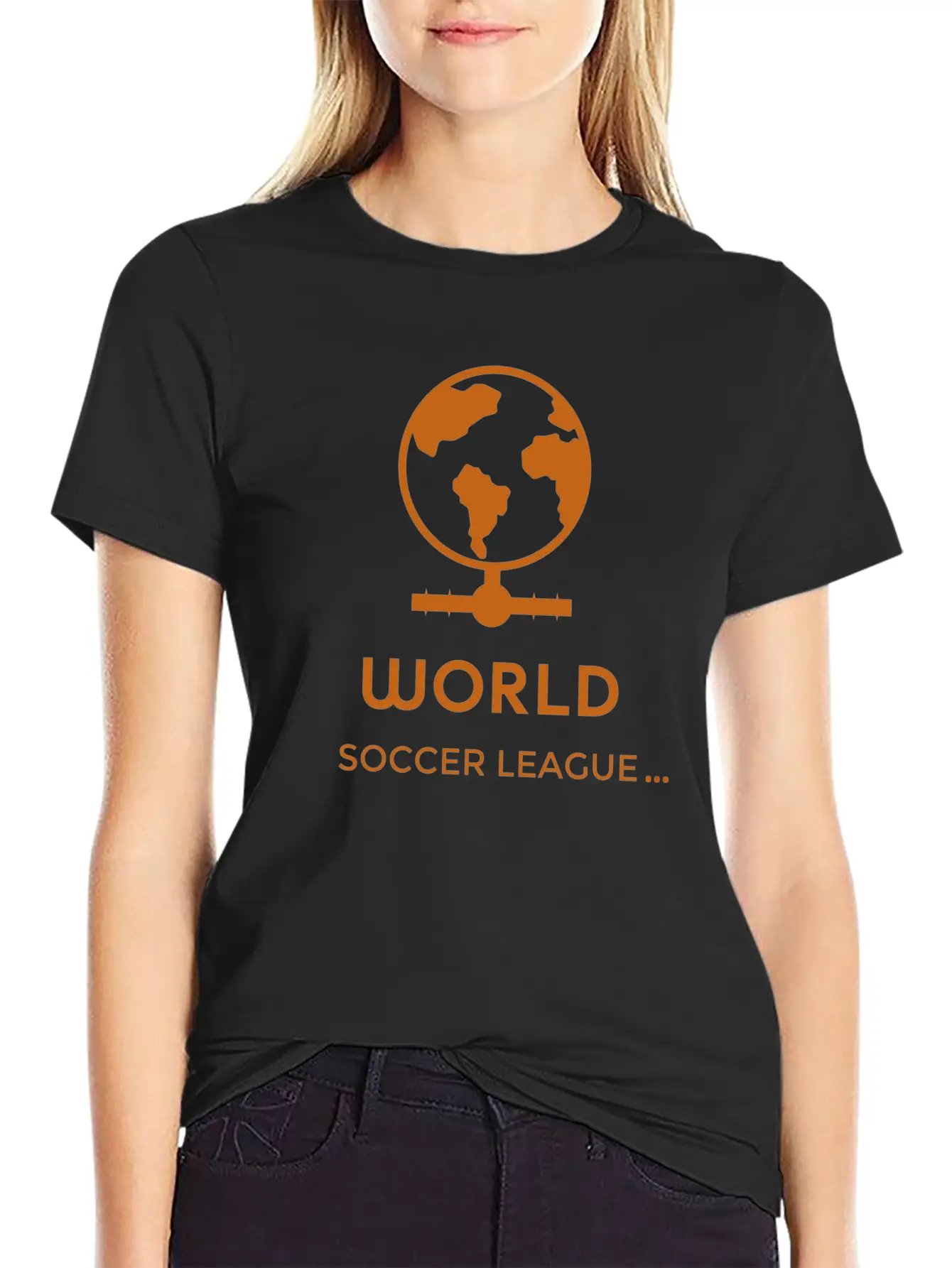 Soccer League Unisex Short Sleeve Soft Cotton T-Shirt – Casual Everyday Wear