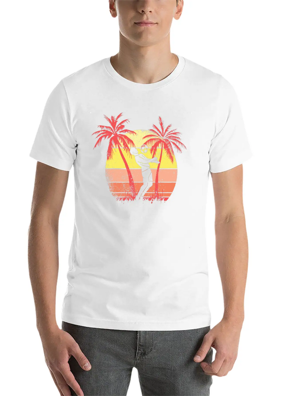 Soccer Player Summer Sunset 80s Summer Sunset 80s Unisex Casual T-Shirt – Clean Design For Daily Comfort