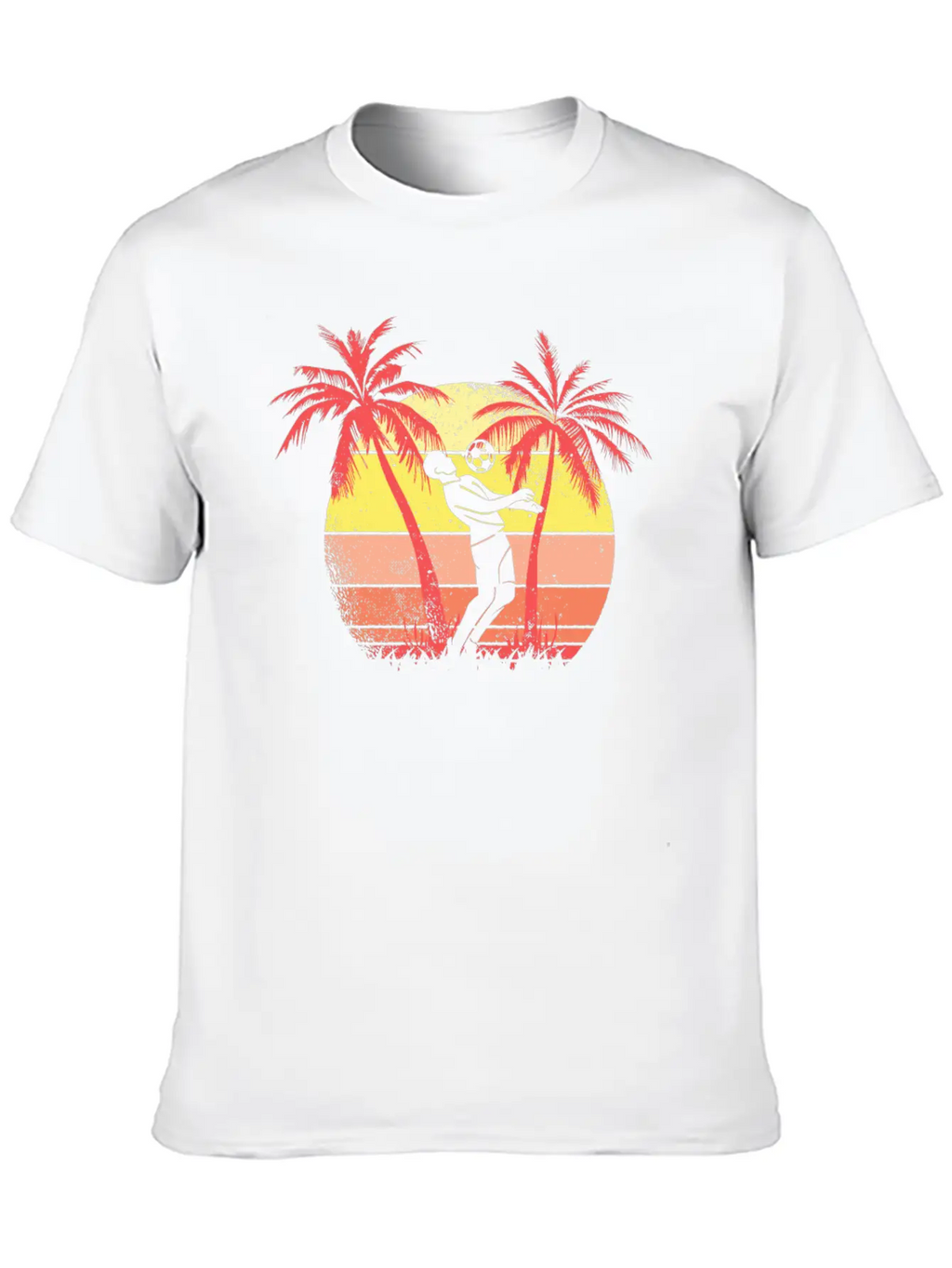 Soccer Player Summer Sunset 80s Summer Sunset 80s Unisex Casual T-Shirt – Clean Design For Daily Comfort