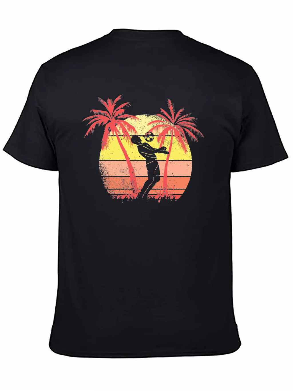 Soccer Player Summer Sunset 80s Summer Sunset 80s Unisex Casual T-Shirt – Clean Design For Daily Comfort