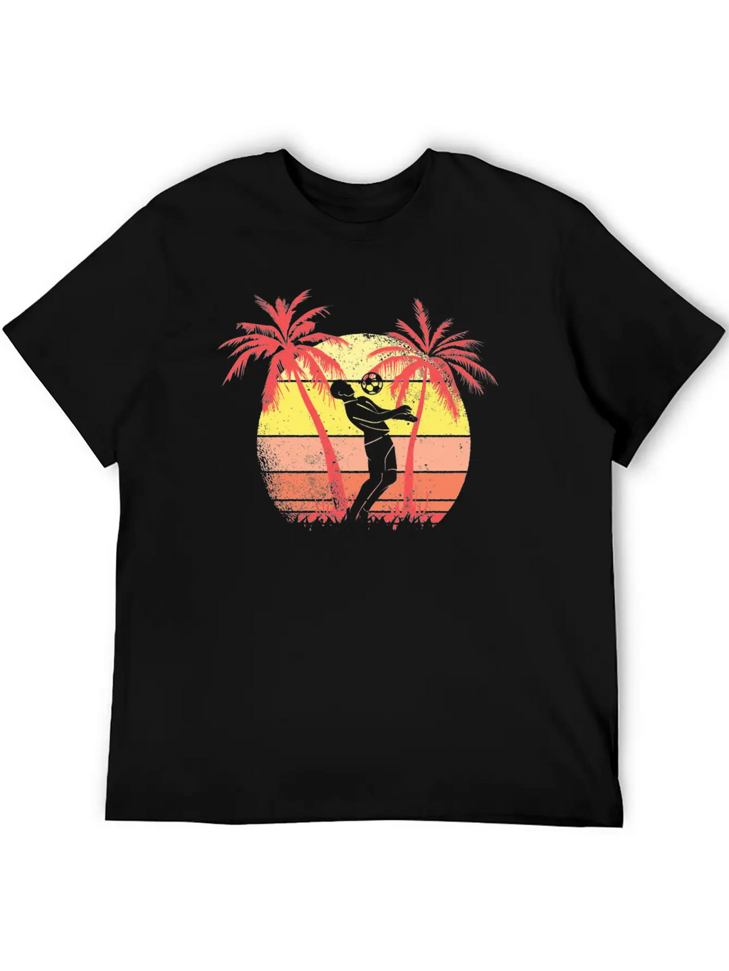 Soccer Player Summer Sunset 80s Summer Sunset 80s Unisex Casual T-Shirt – Clean Design For Daily Comfort