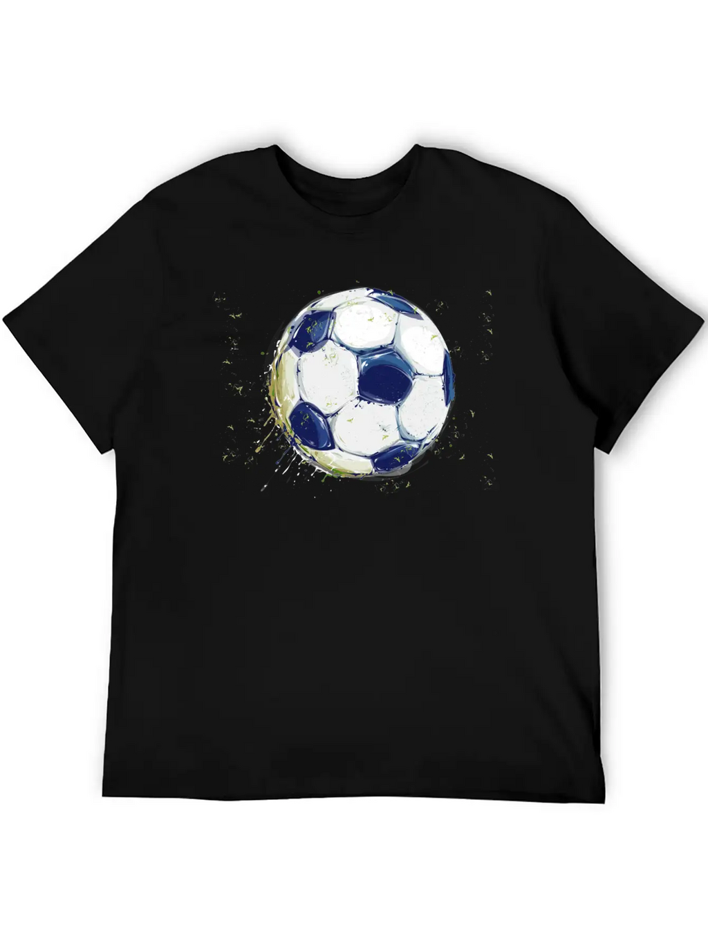 Soccer Splash With Grass Unisex Casual T-Shirt – Clean Design For Daily Comfort