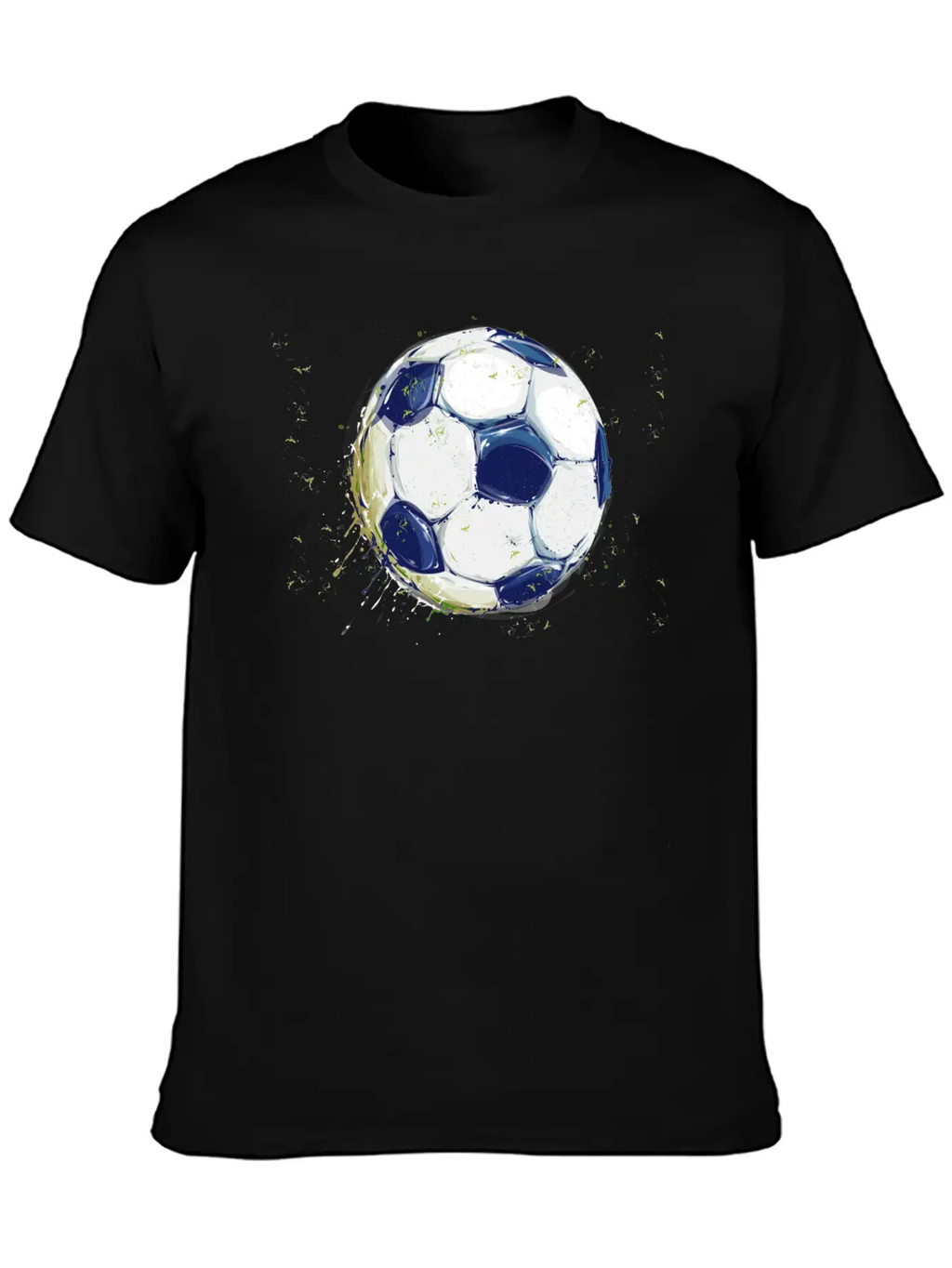 Soccer Splash With Grass Unisex Casual T-Shirt – Clean Design For Daily Comfort