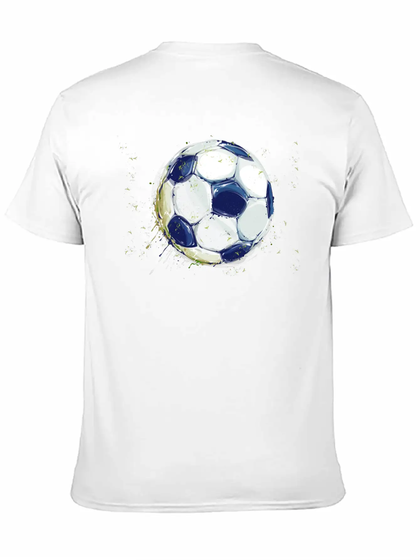 Soccer Splash With Grass Unisex Casual T-Shirt – Clean Design For Daily Comfort