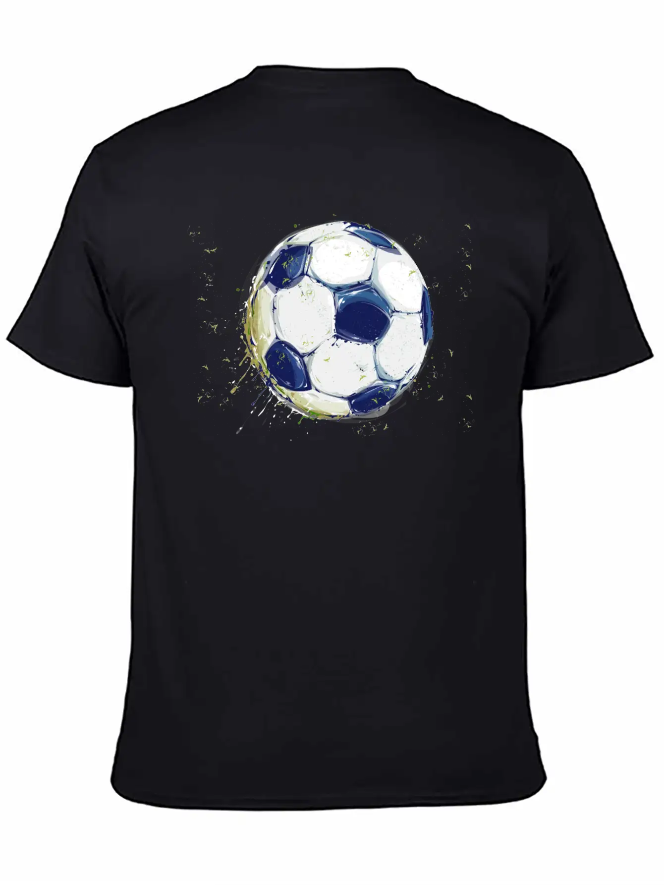Soccer Splash With Grass Unisex Casual T-Shirt – Clean Design For Daily Comfort