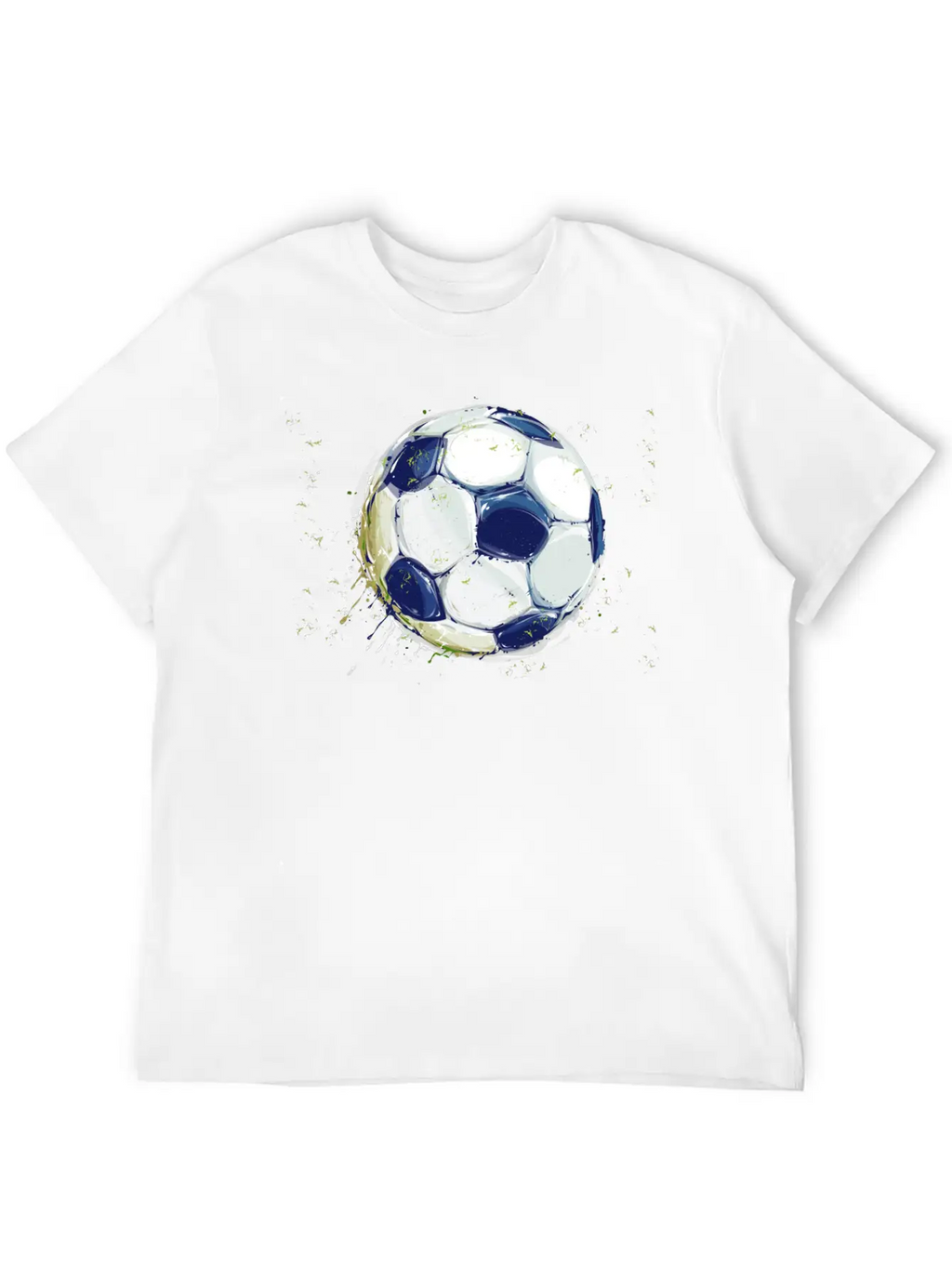 Soccer Splash With Grass Unisex Casual T-Shirt – Clean Design For Daily Comfort