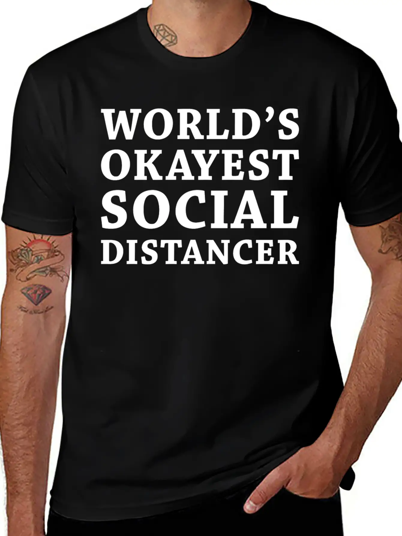 Social Distancer Breathable Soft Cotton T-Shirt – Timeless Casual Look