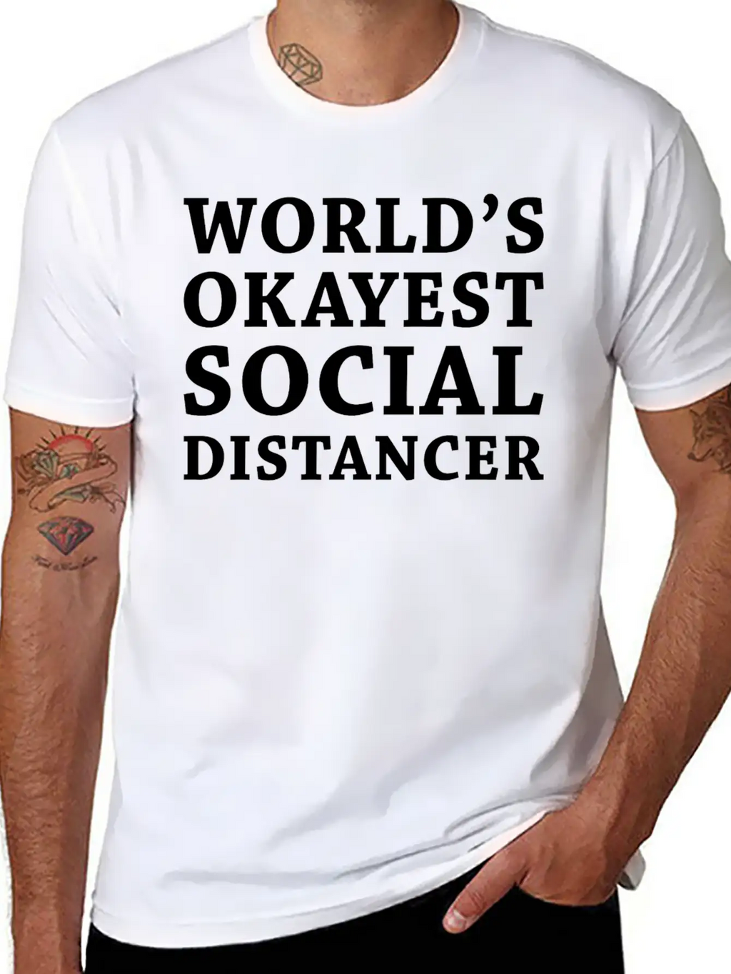 Social Distancer Breathable Soft Cotton T-Shirt – Timeless Casual Look