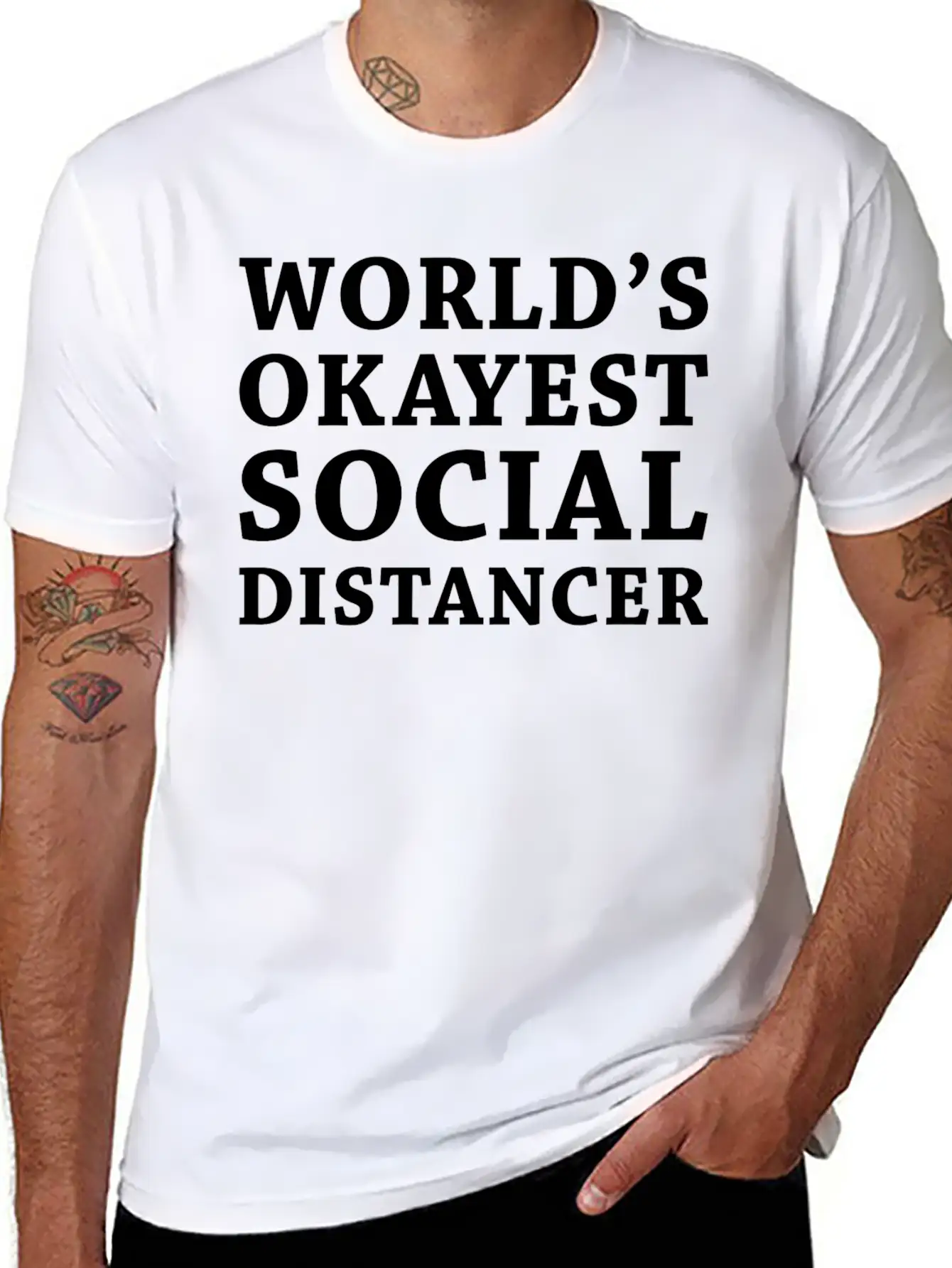 Social Distancer Breathable Soft Cotton T-Shirt – Timeless Casual Look