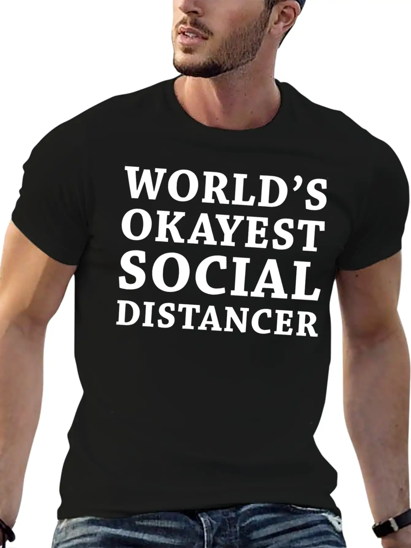 Social Distancer Breathable Soft Cotton T-Shirt – Timeless Casual Look
