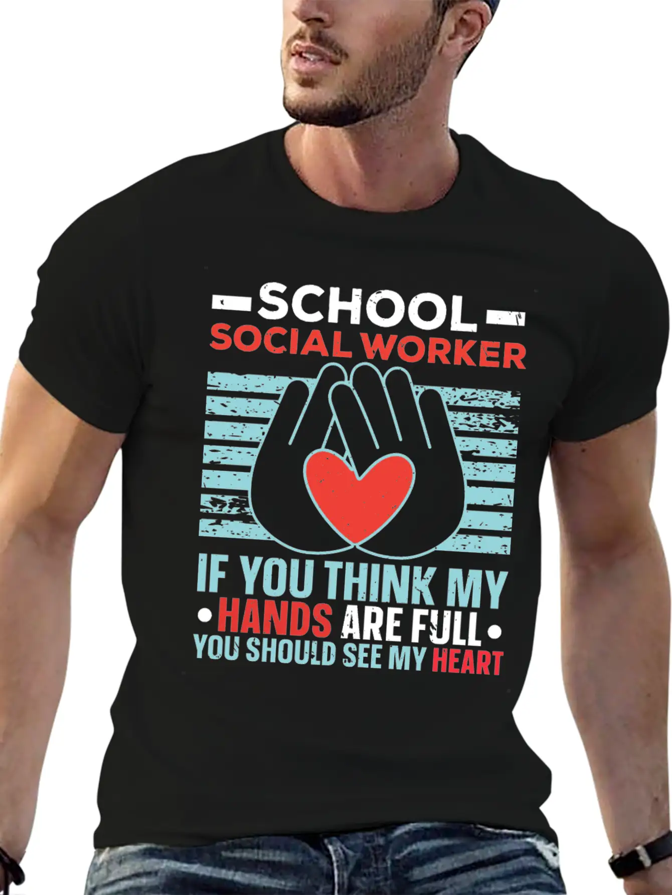 Social Worker Job Profession Social Welfare Unisex Short Sleeve Soft Cotton T-Shirt – Casual Everyday Wear