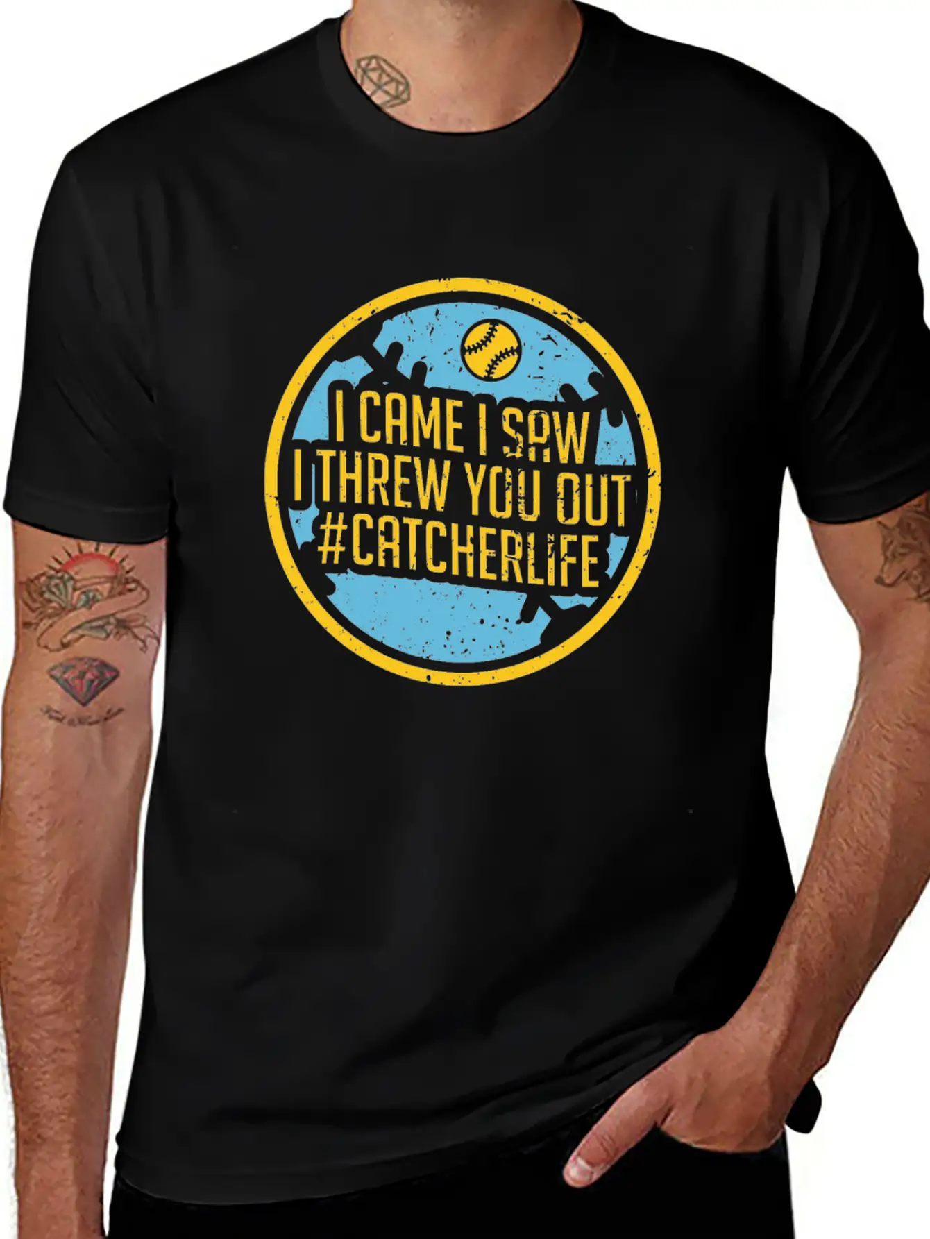 Softball Unisex Short Sleeve Soft Cotton T-Shirt – Casual Everyday Wear