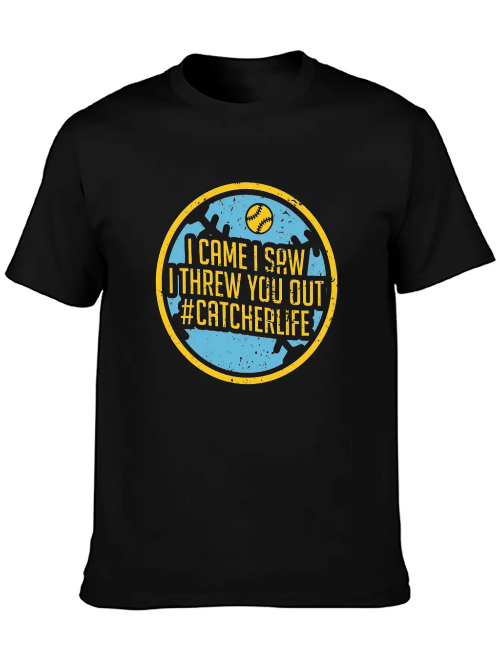 Softball Unisex Short Sleeve Soft Cotton T-Shirt – Casual Everyday Wear