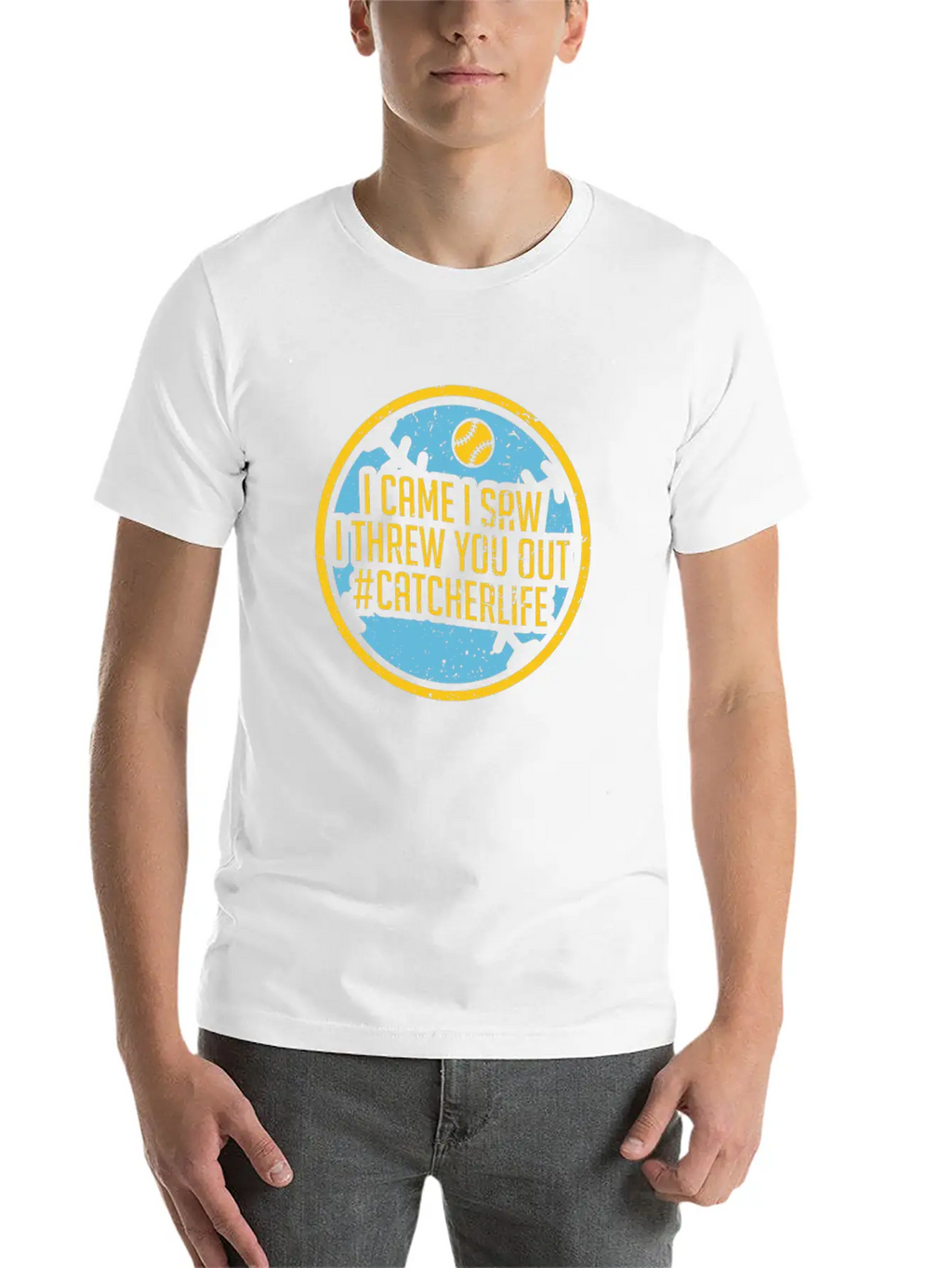Softball Unisex Short Sleeve Soft Cotton T-Shirt – Casual Everyday Wear