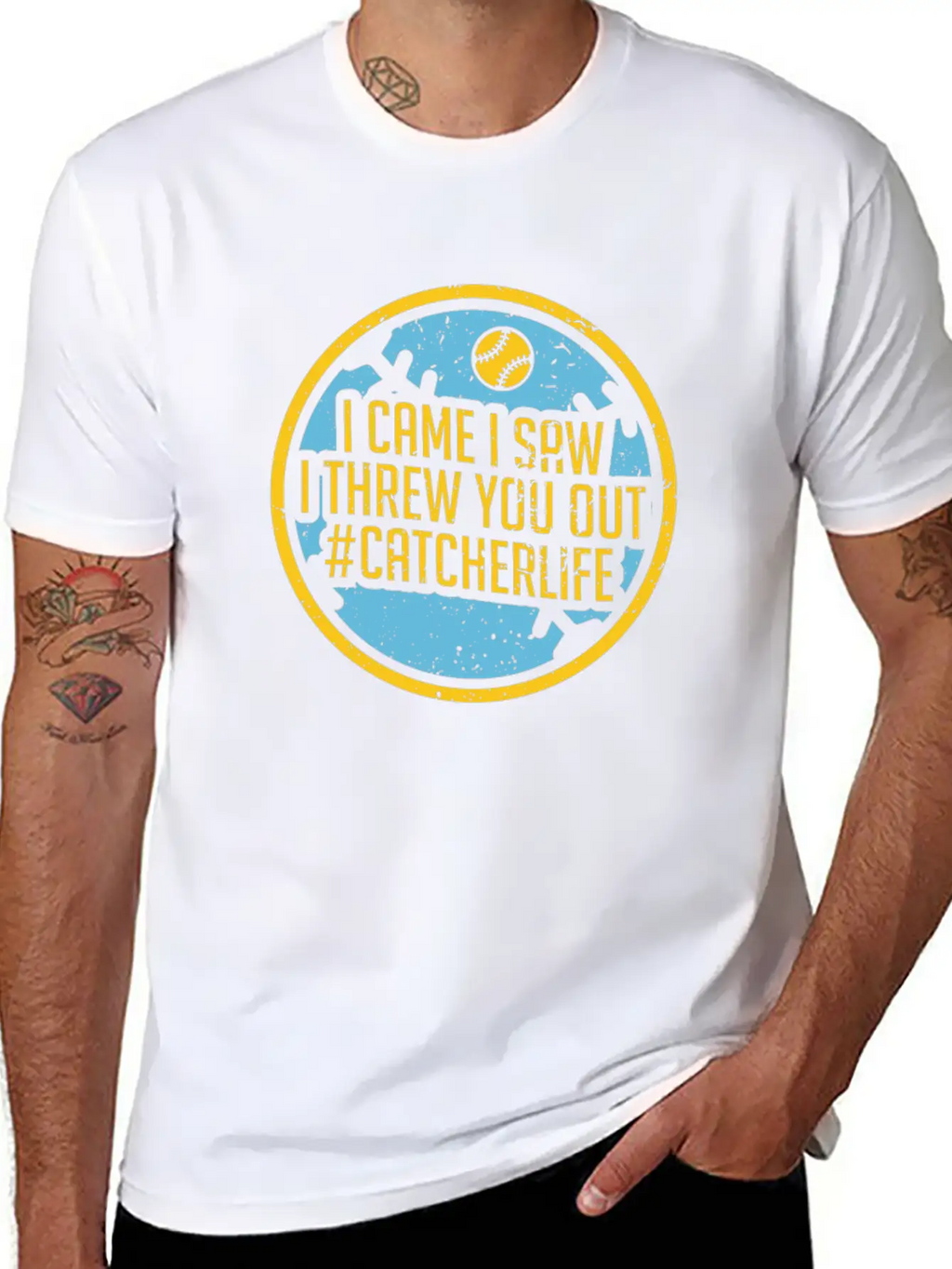 Softball Unisex Short Sleeve Soft Cotton T-Shirt – Casual Everyday Wear