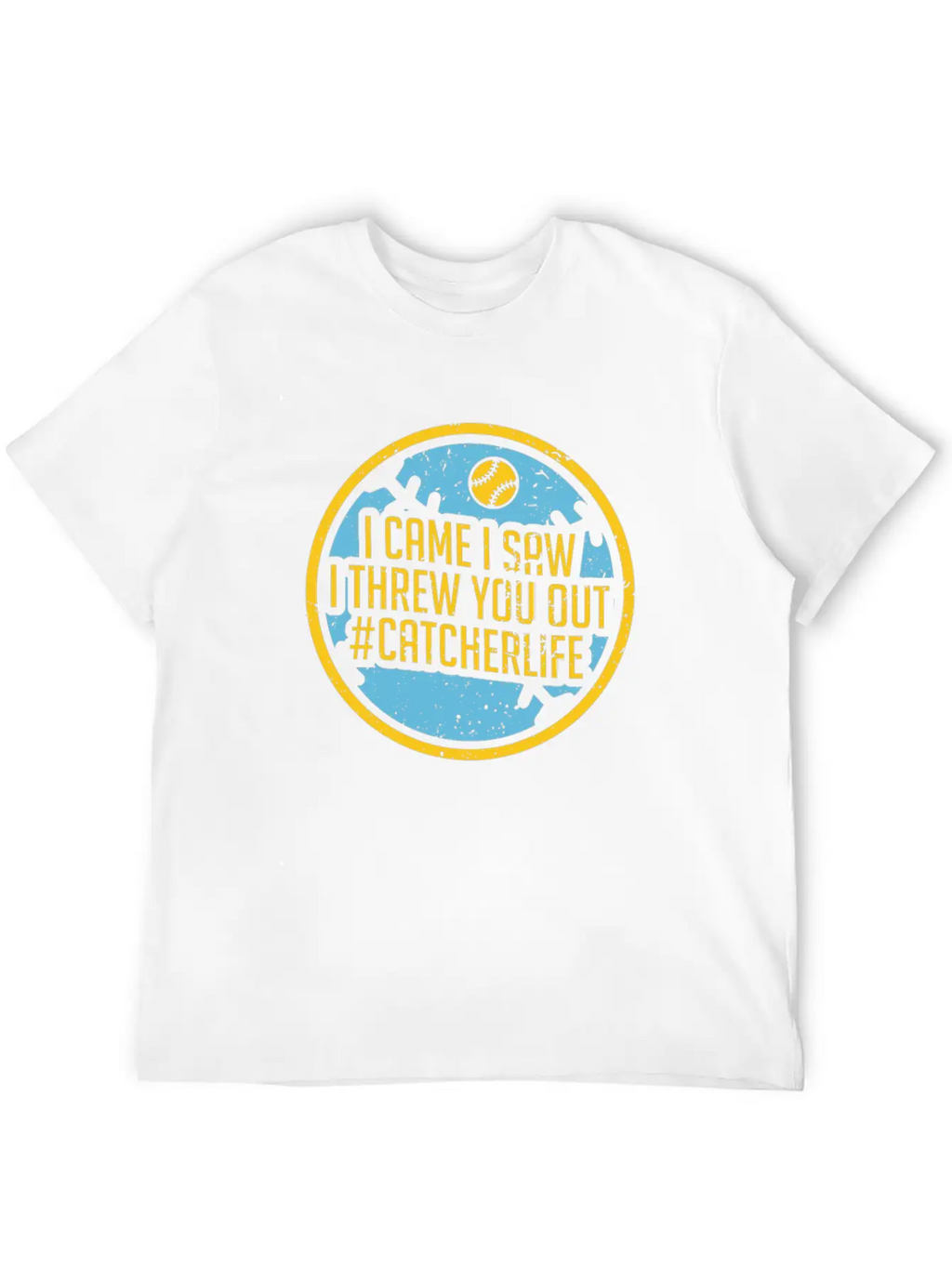 Softball Unisex Short Sleeve Soft Cotton T-Shirt – Casual Everyday Wear