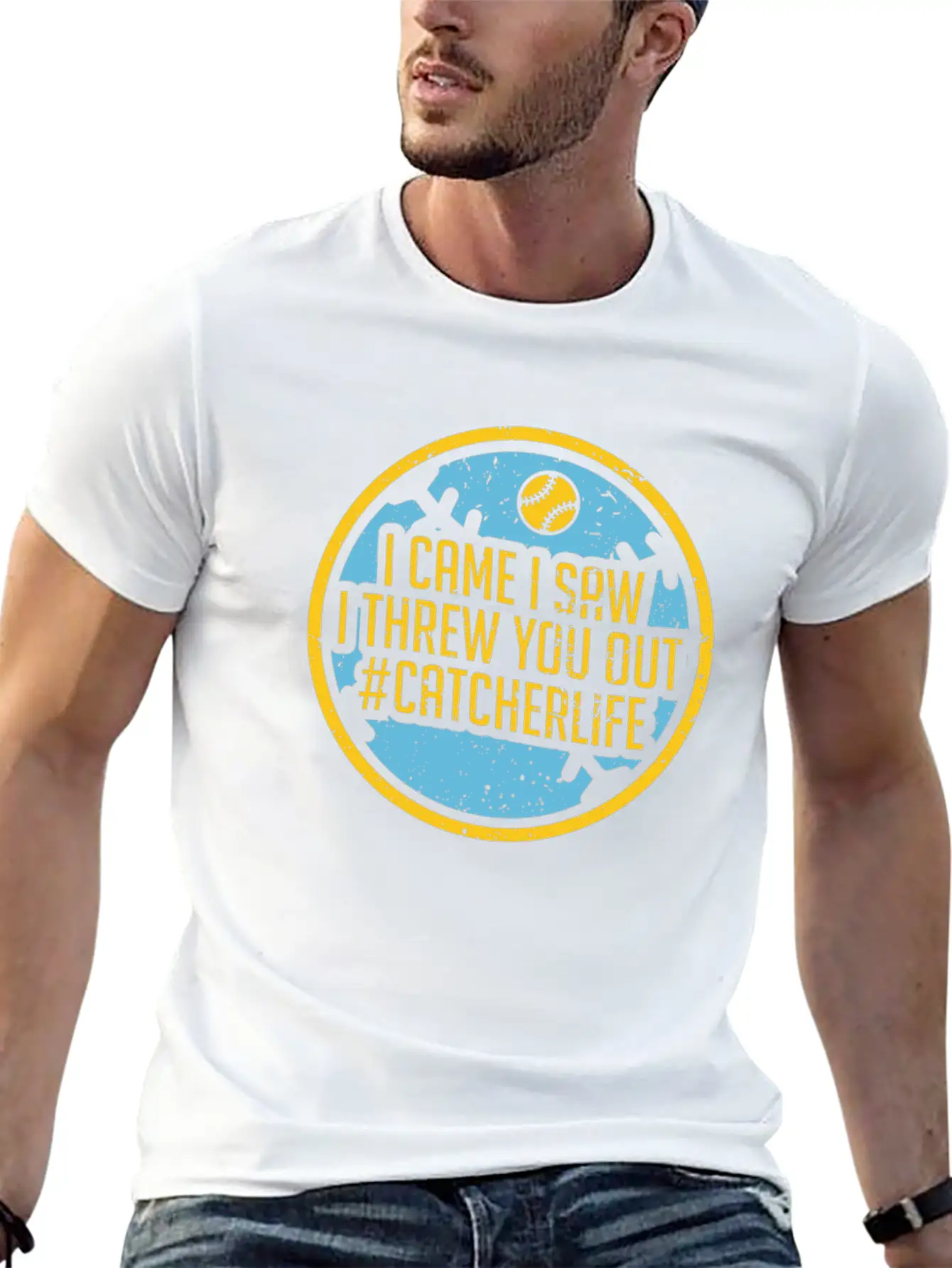 Softball Unisex Short Sleeve Soft Cotton T-Shirt – Casual Everyday Wear