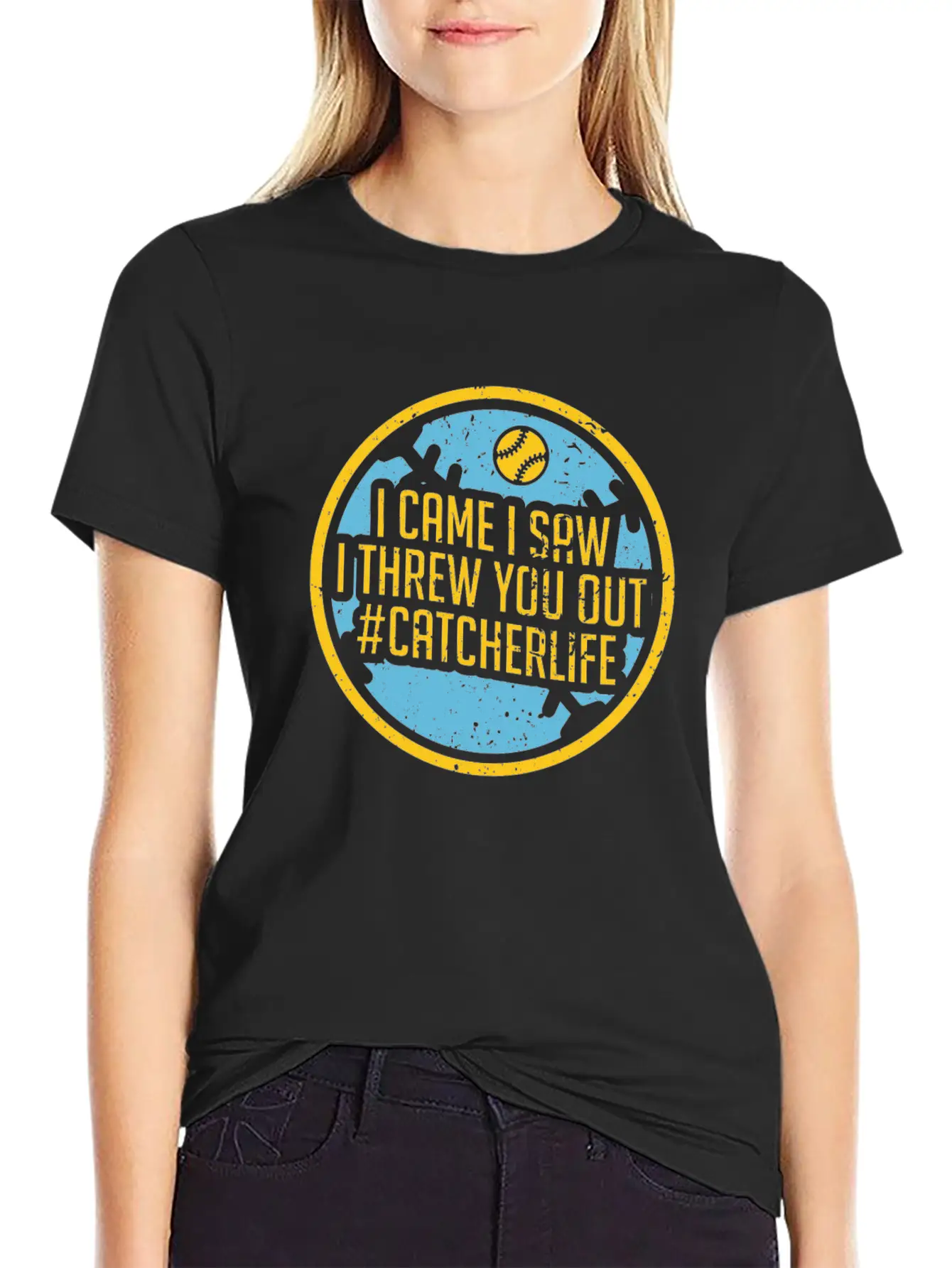 Softball Unisex Short Sleeve Soft Cotton T-Shirt – Casual Everyday Wear