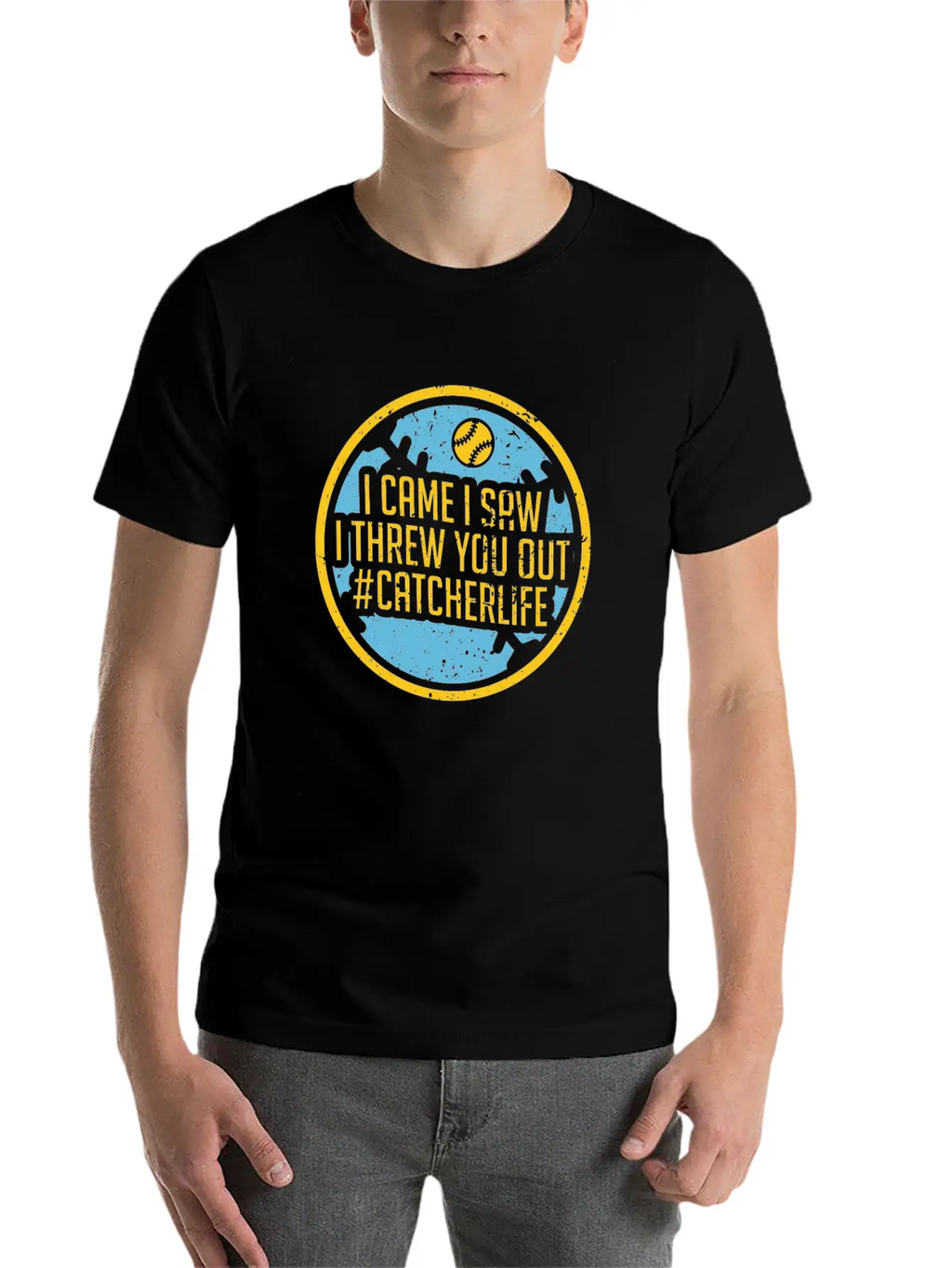 Softball Unisex Short Sleeve Soft Cotton T-Shirt – Casual Everyday Wear