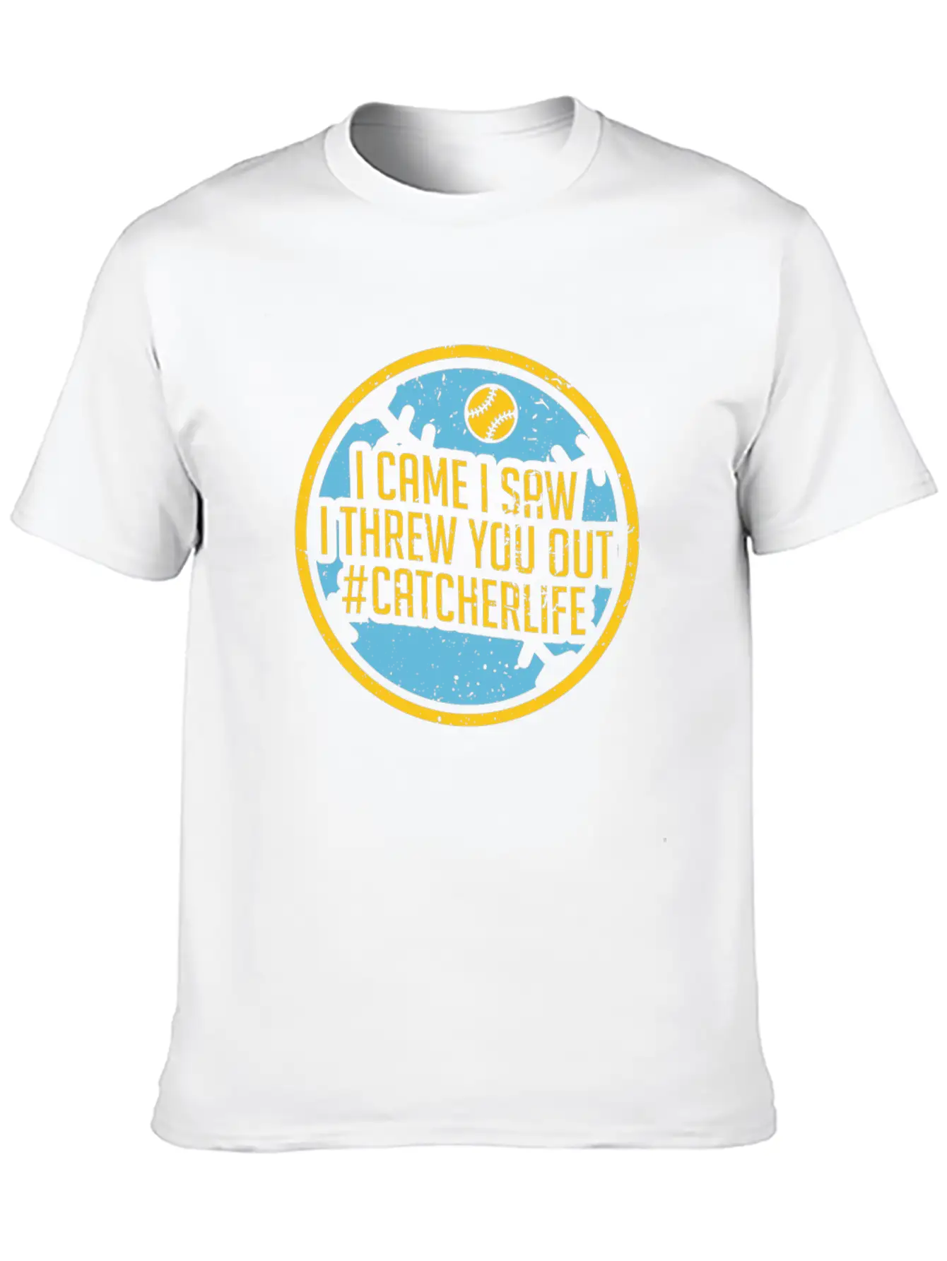 Softball Unisex Short Sleeve Soft Cotton T-Shirt – Casual Everyday Wear