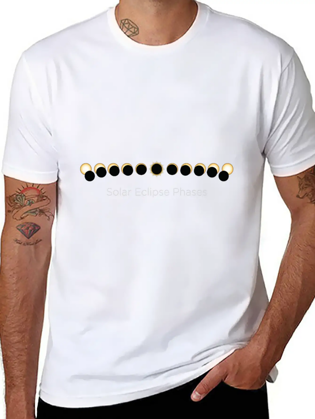 SOLAR ECLIPSE PHASES Classic Fit Graphic Tee For Daily Comfort – Unisex Cotton Shirt