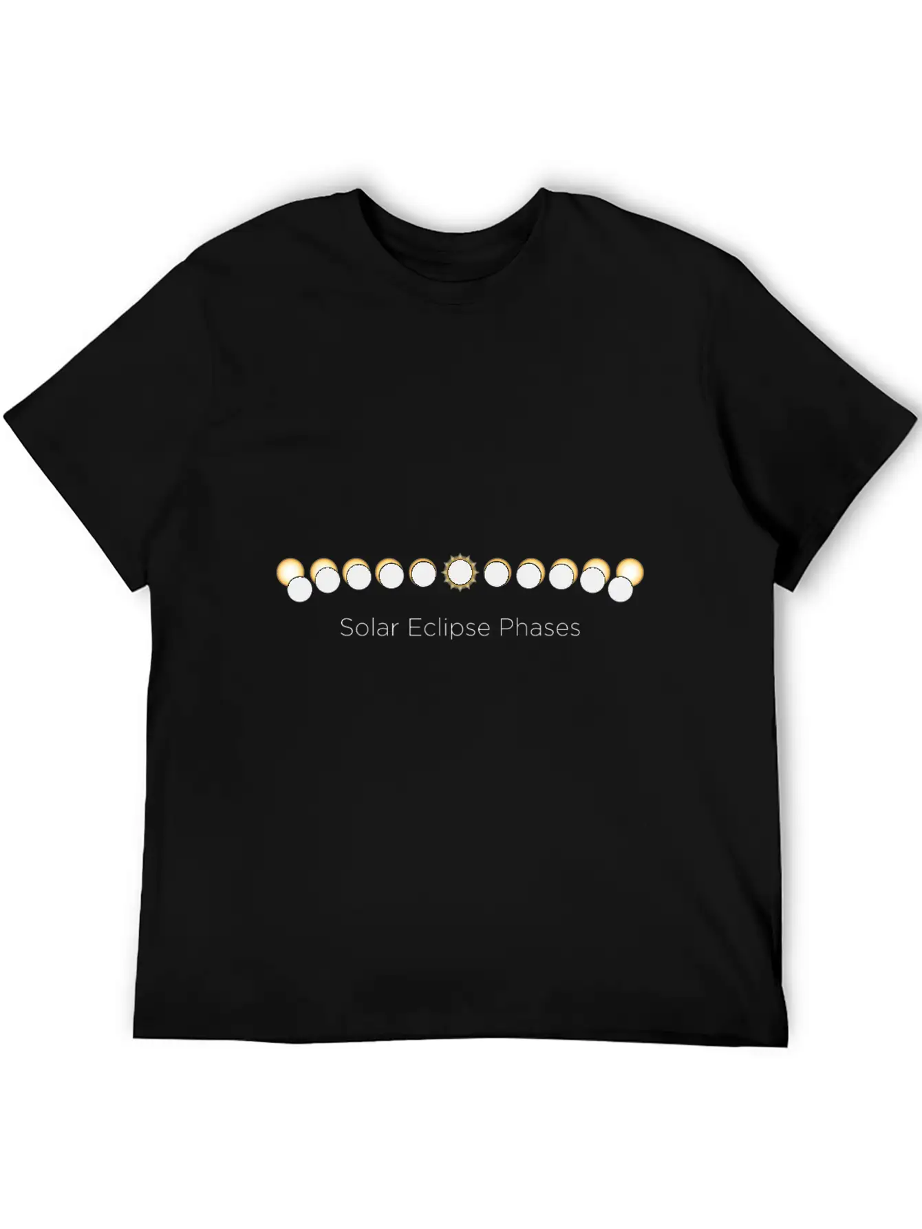 SOLAR ECLIPSE PHASES Classic Fit Graphic Tee For Daily Comfort – Unisex Cotton Shirt