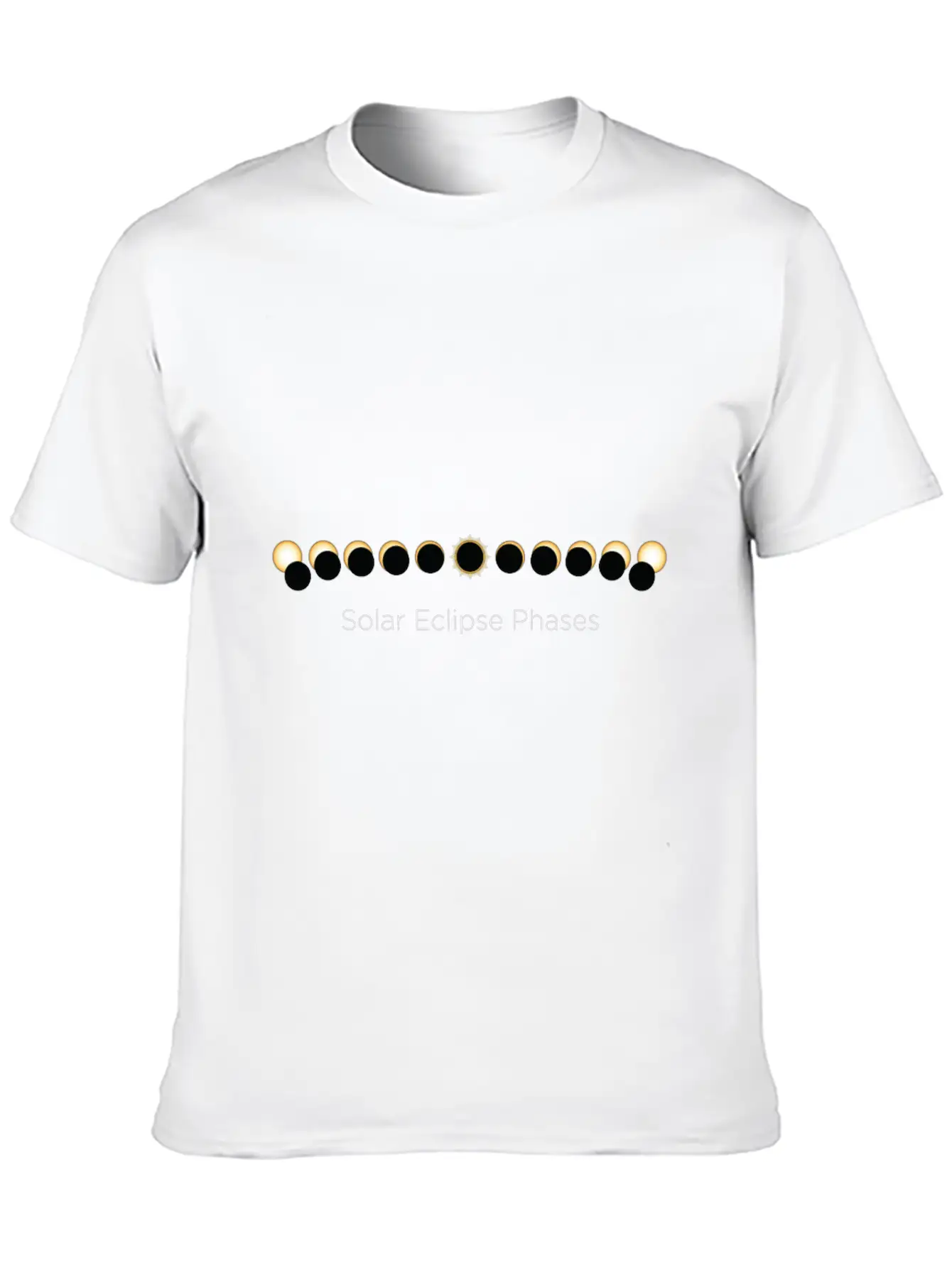 SOLAR ECLIPSE PHASES Classic Fit Graphic Tee For Daily Comfort – Unisex Cotton Shirt