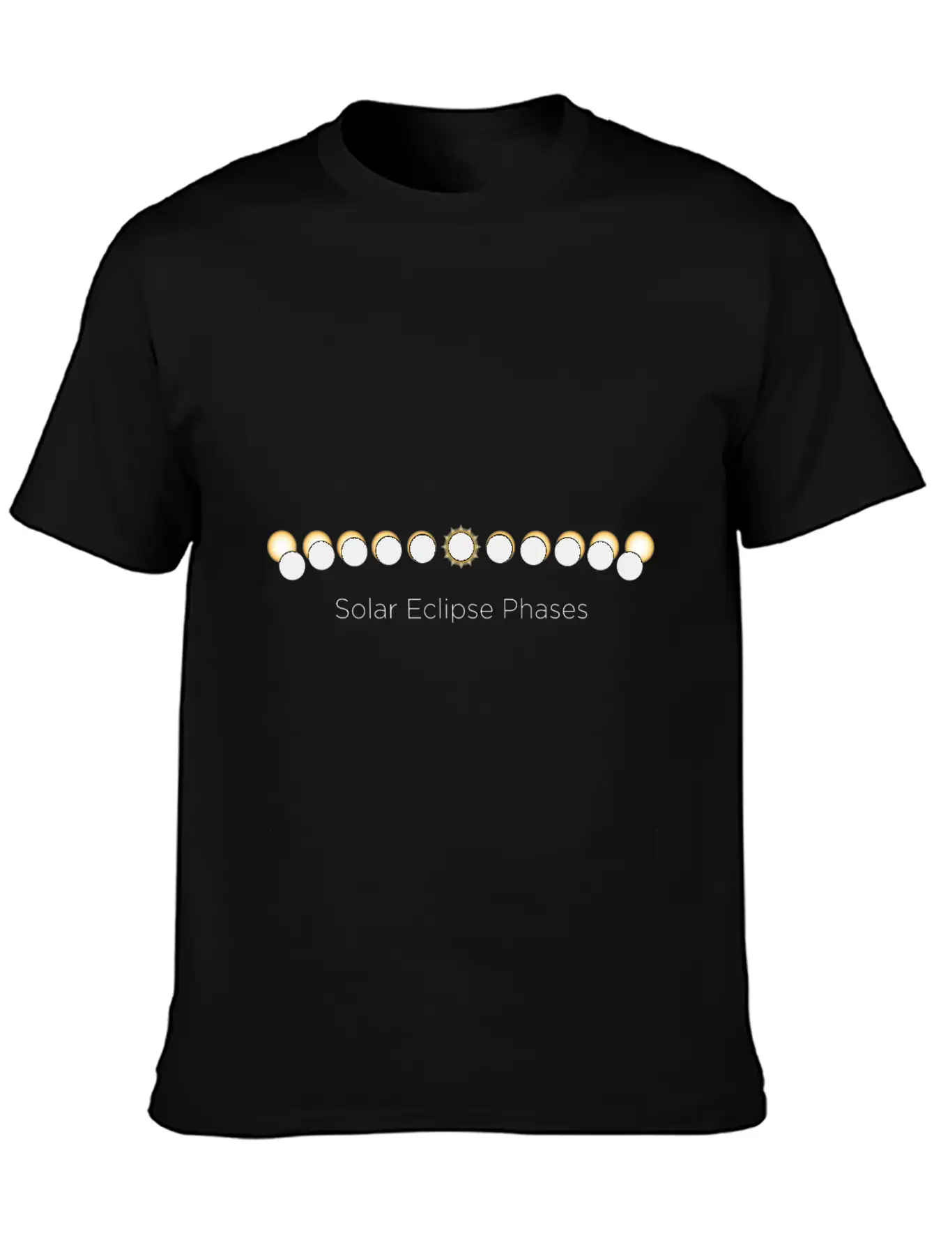 SOLAR ECLIPSE PHASES Classic Fit Graphic Tee For Daily Comfort – Unisex Cotton Shirt