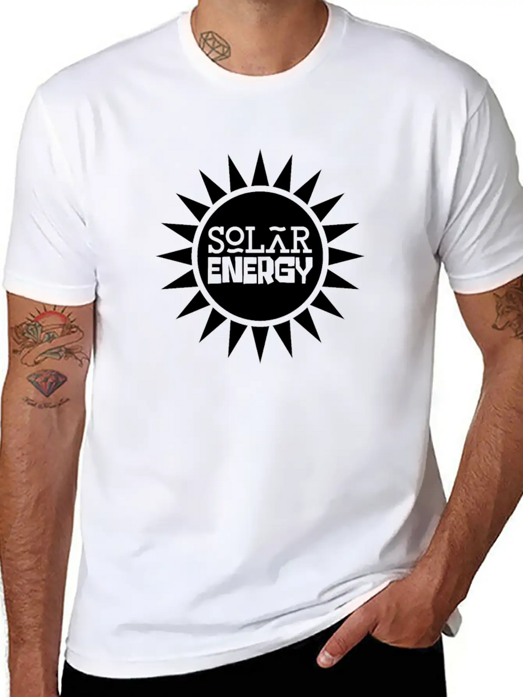 Solar Energy Sun Solar Power Renewable Energy Unisex Short Sleeve Soft Cotton T-Shirt – Casual Everyday Wear