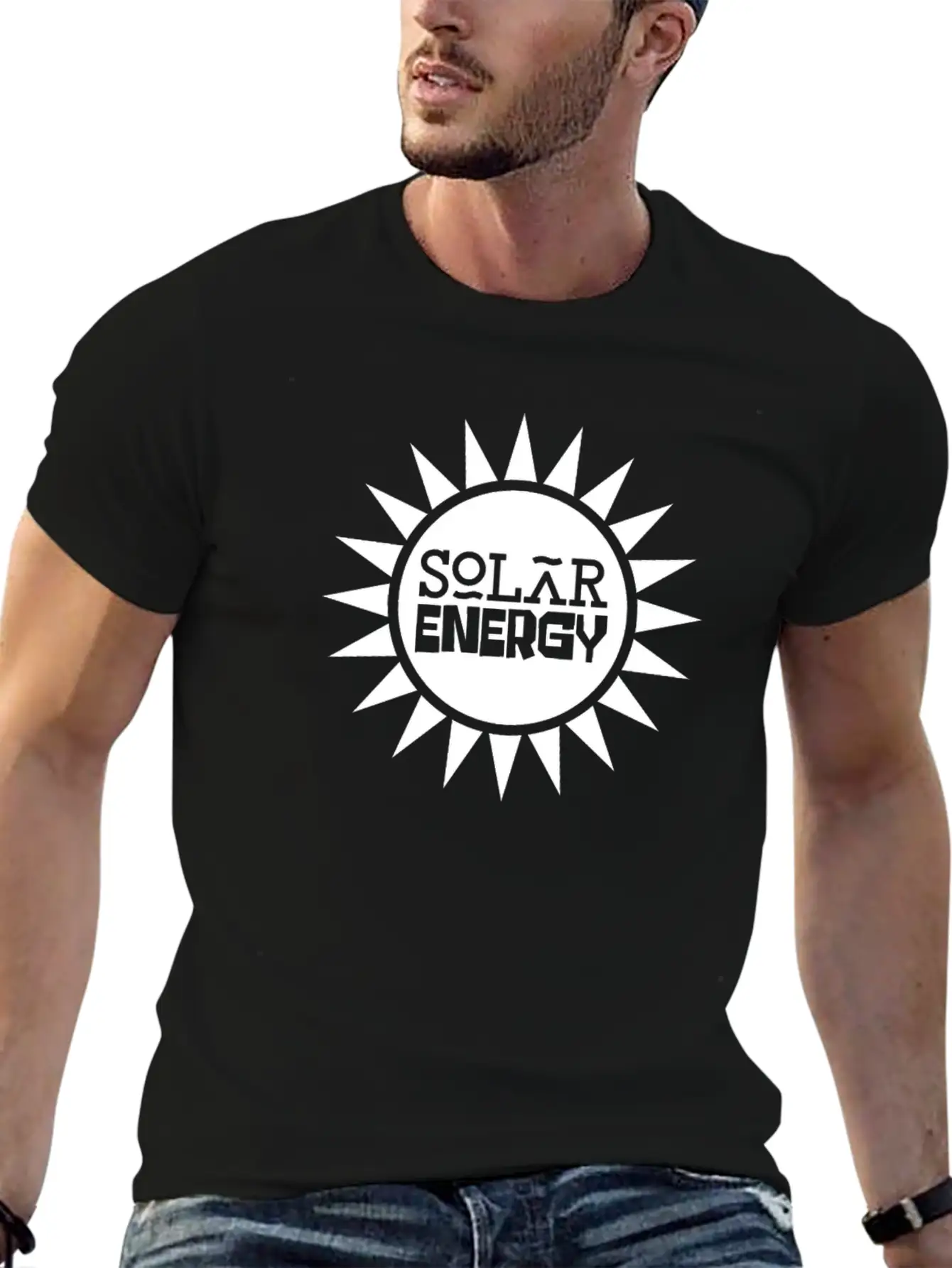Solar Energy Sun Solar Power Renewable Energy Unisex Short Sleeve Soft Cotton T-Shirt – Casual Everyday Wear