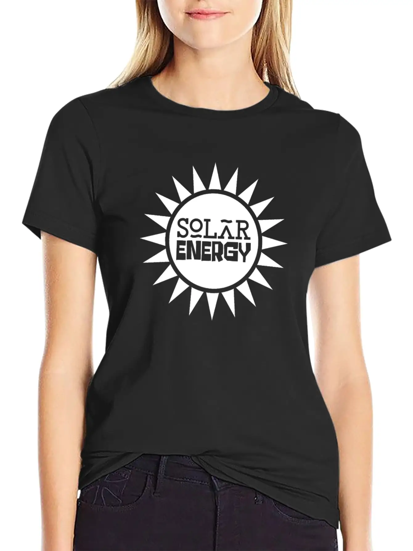 Solar Energy Sun Solar Power Renewable Energy Unisex Short Sleeve Soft Cotton T-Shirt – Casual Everyday Wear