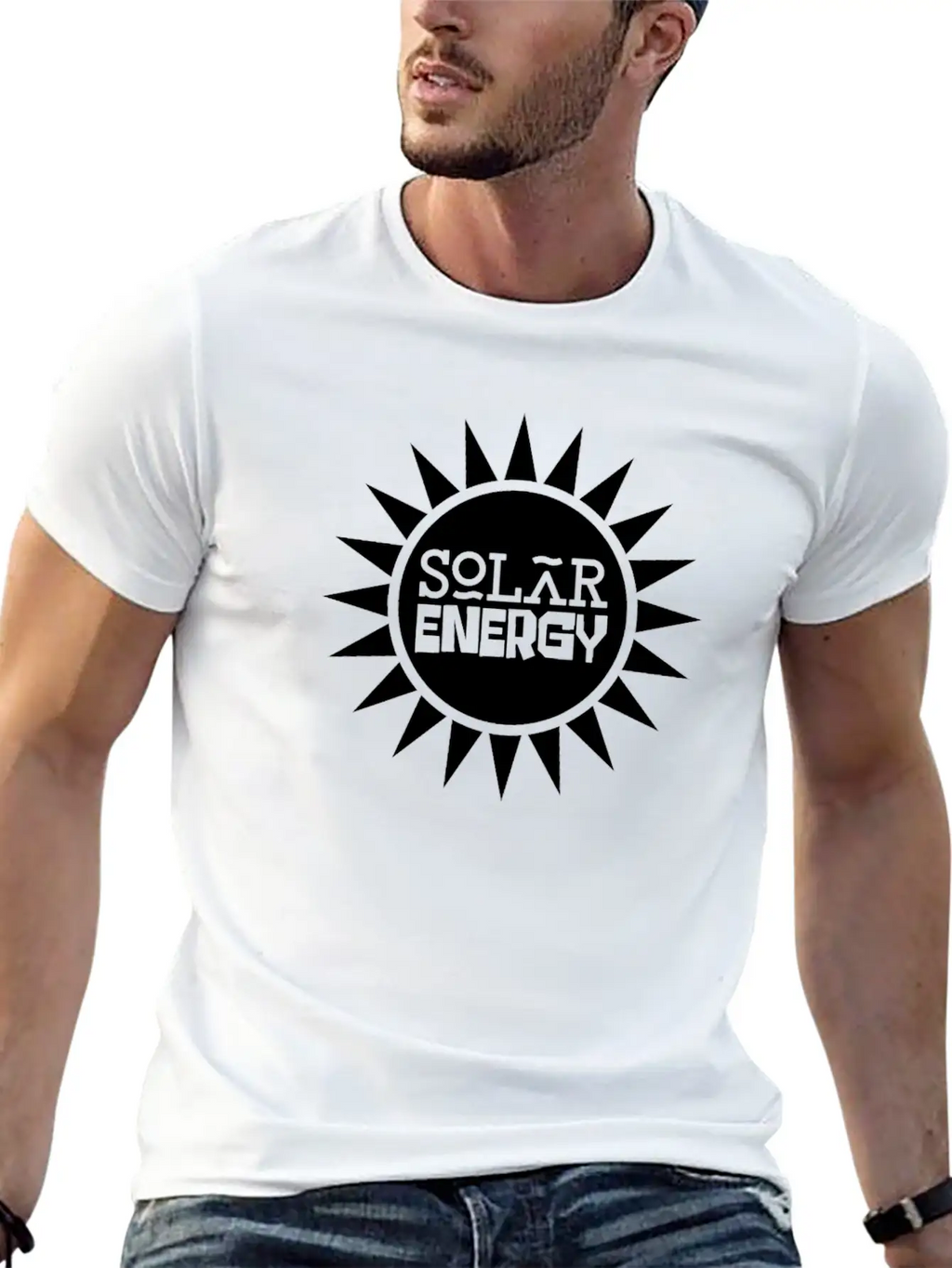 Solar Energy Sun Solar Power Renewable Energy Unisex Short Sleeve Soft Cotton T-Shirt – Casual Everyday Wear