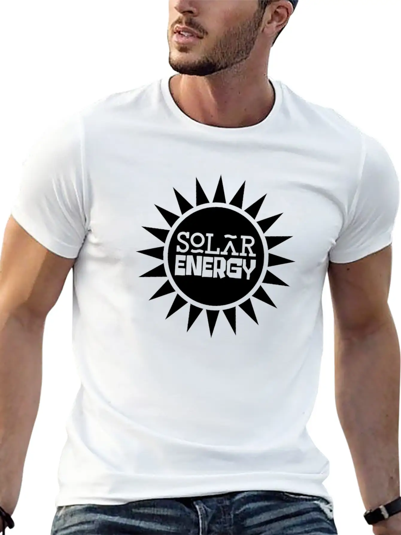 Solar Energy Sun Solar Power Renewable Energy Unisex Short Sleeve Soft Cotton T-Shirt – Casual Everyday Wear
