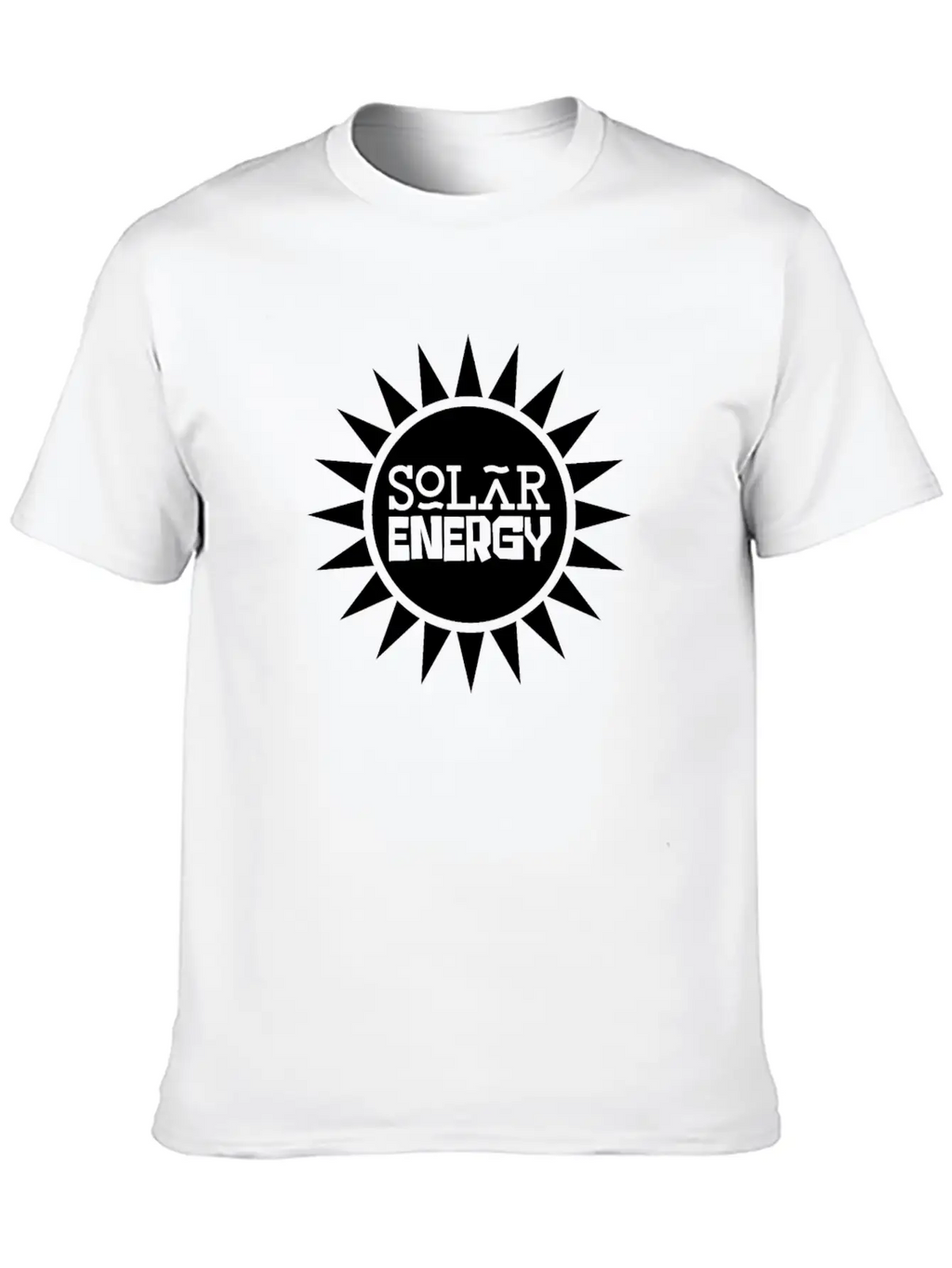 Solar Energy Sun Solar Power Renewable Energy Unisex Short Sleeve Soft Cotton T-Shirt – Casual Everyday Wear