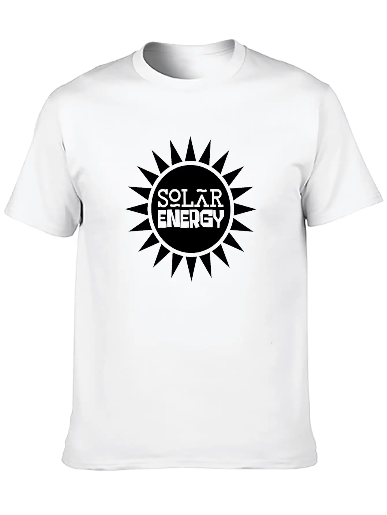 Solar Energy Sun Solar Power Renewable Energy Unisex Short Sleeve Soft Cotton T-Shirt – Casual Everyday Wear