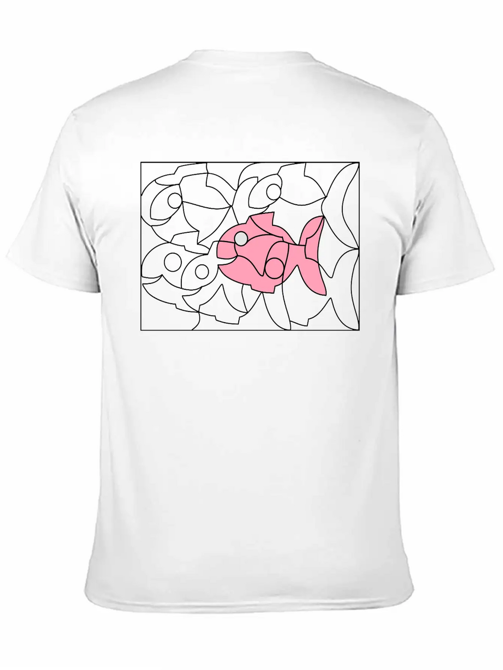 Solution Image Fish Unisex Short Sleeve Soft Cotton T-Shirt – Casual Everyday Wear