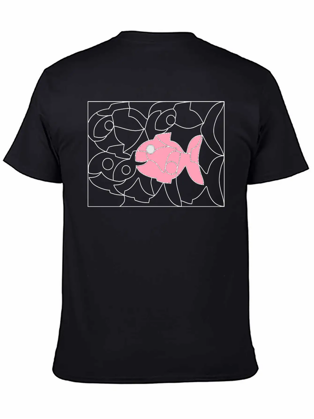 Solution Image Fish Unisex Short Sleeve Soft Cotton T-Shirt – Casual Everyday Wear