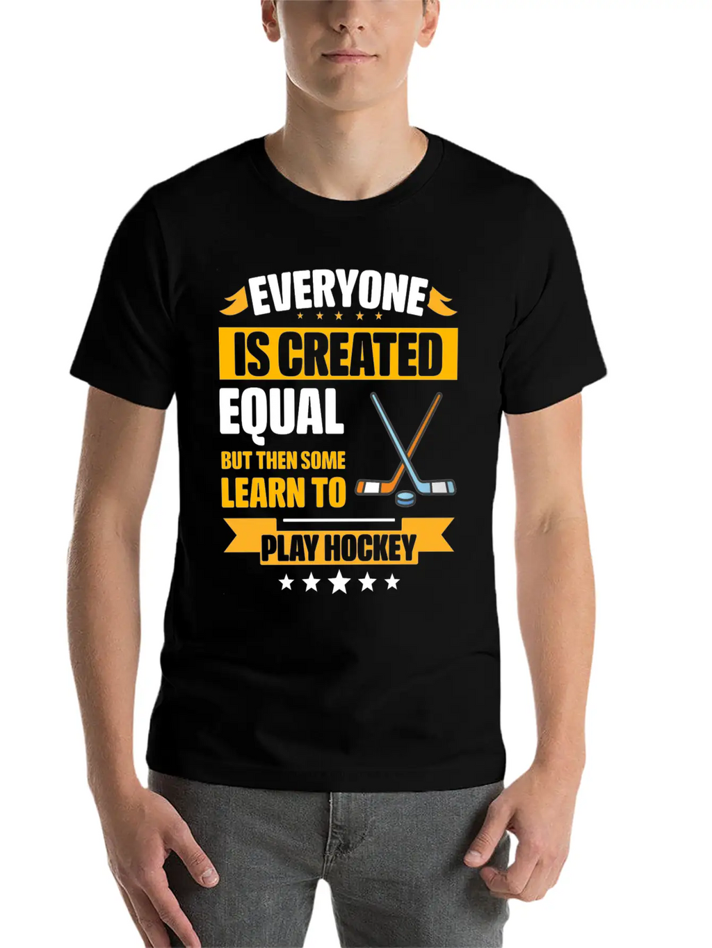 Some Learn To Play Hockey Funny Unisex Casual T-Shirt – Clean Design For Daily Comfort
