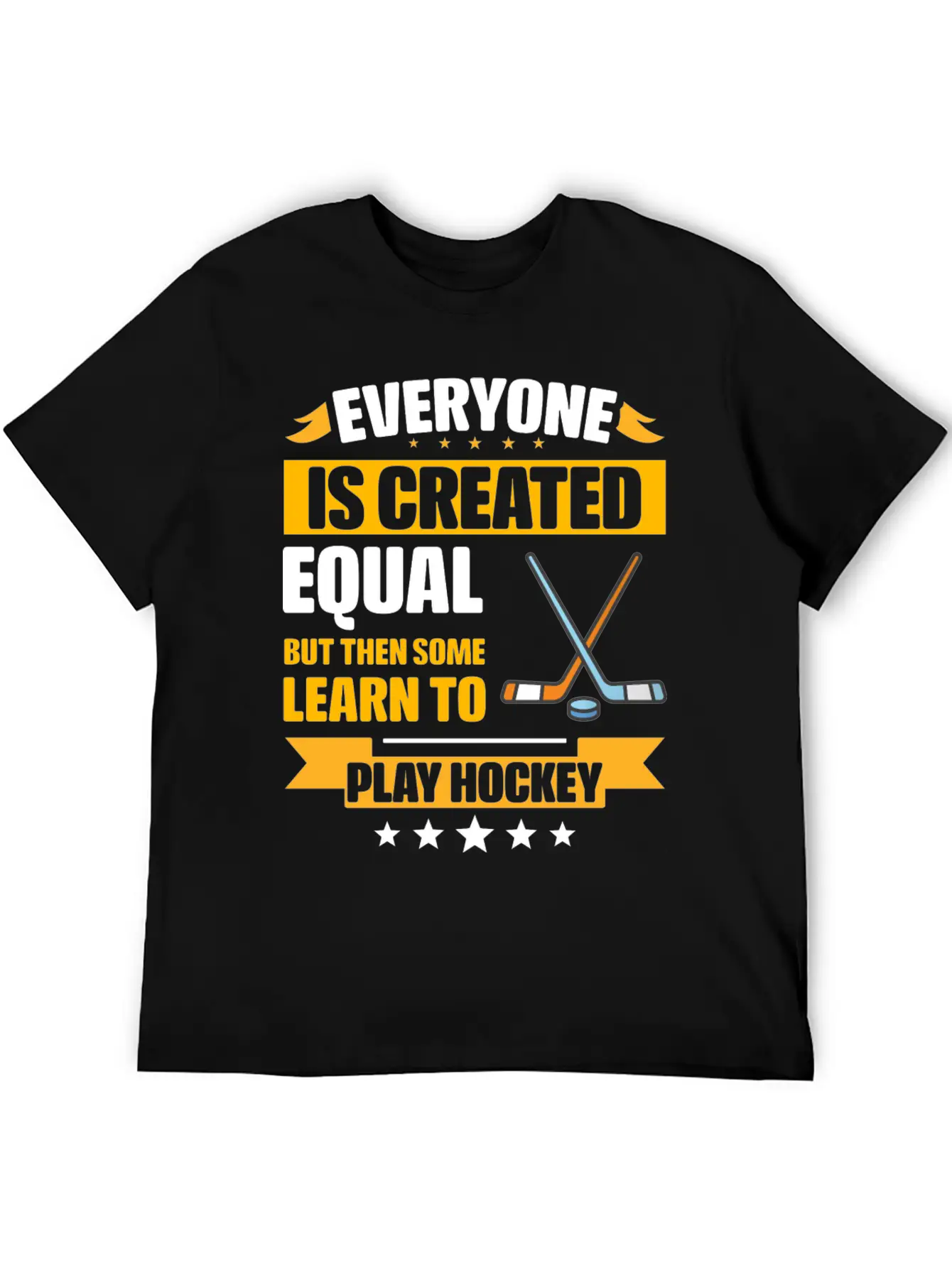 Some Learn To Play Hockey Funny Unisex Casual T-Shirt – Clean Design For Daily Comfort