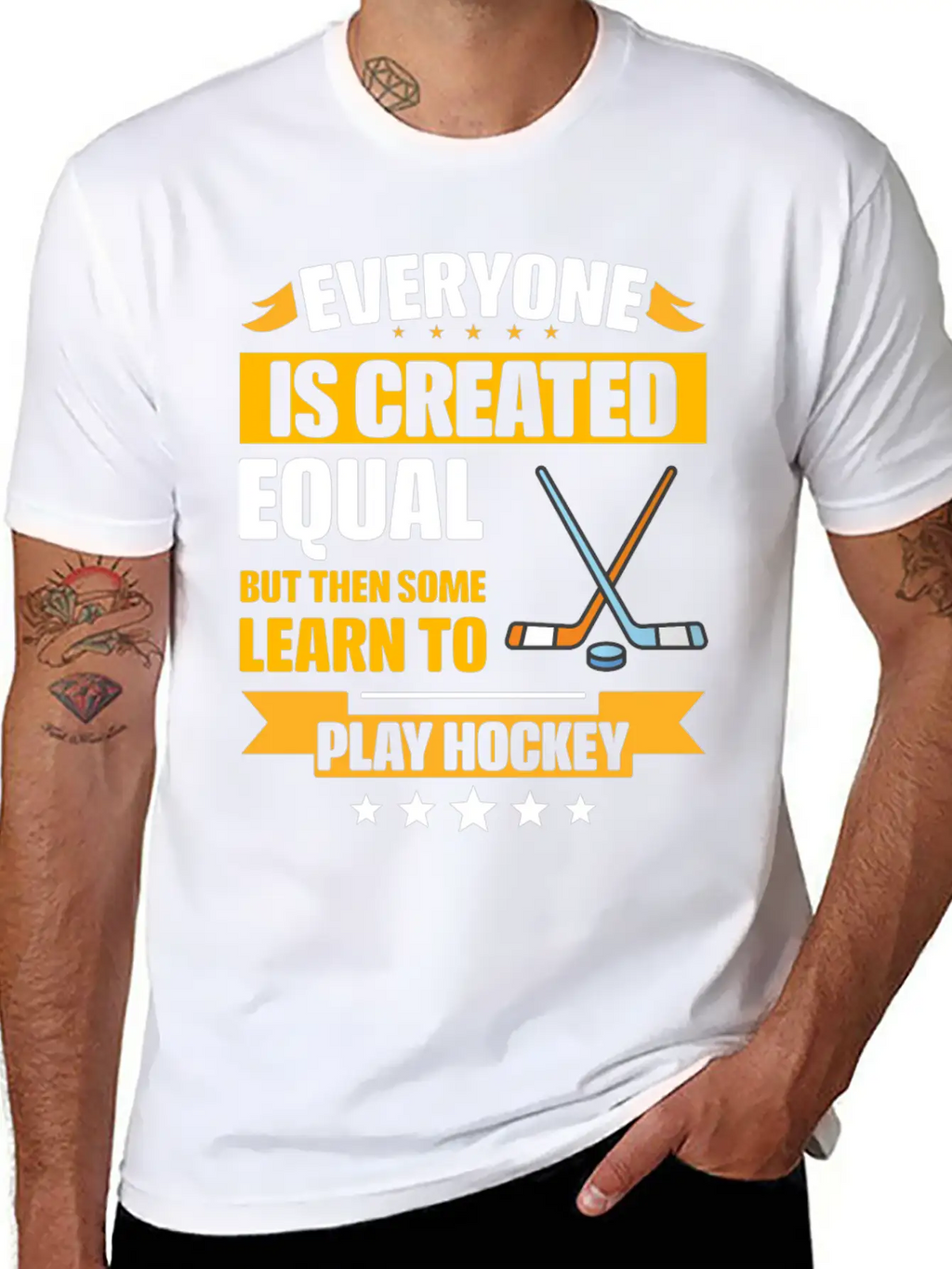 Some Learn To Play Hockey Funny Unisex Casual T-Shirt – Clean Design For Daily Comfort