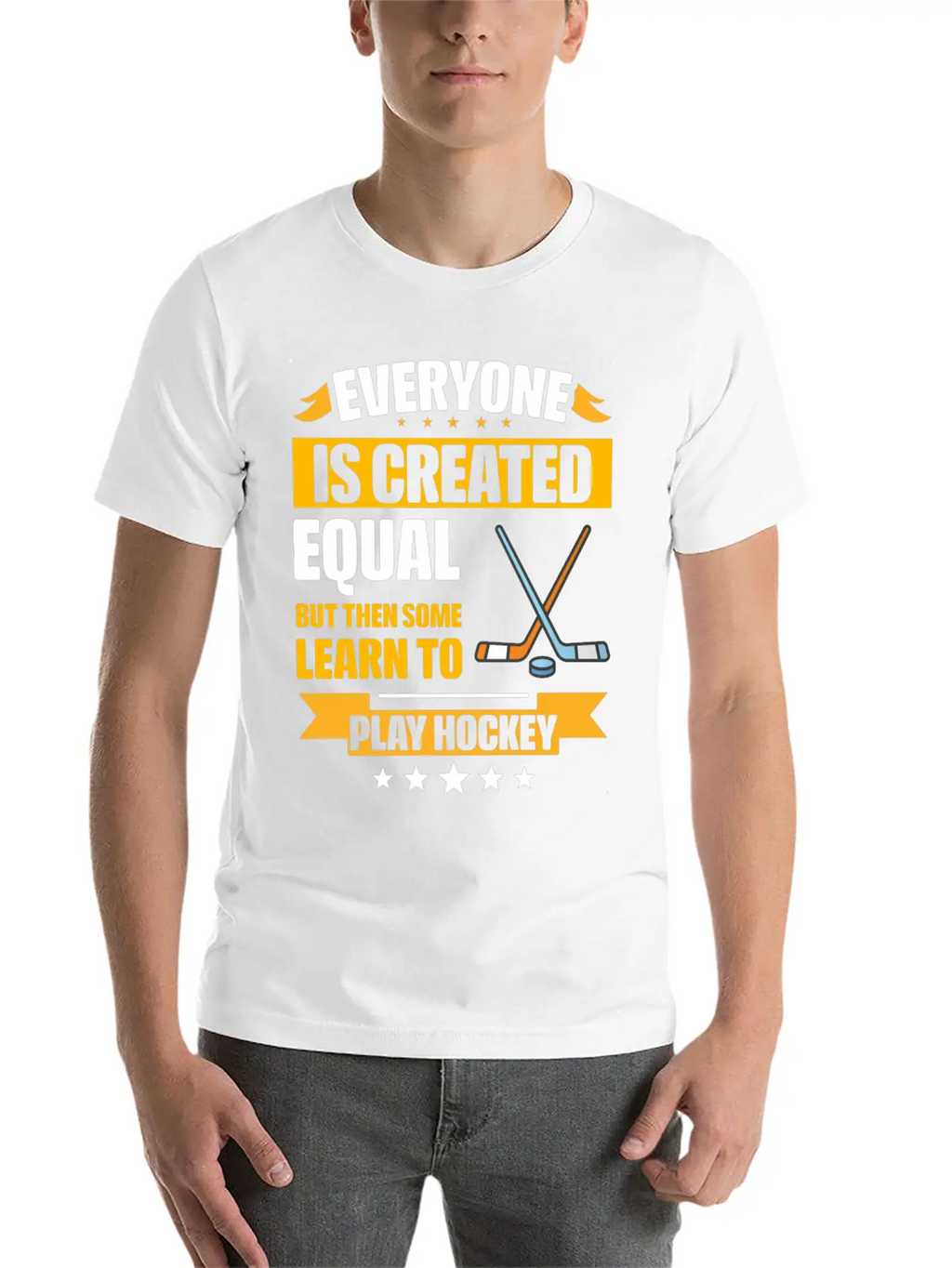 Some Learn To Play Hockey Funny Unisex Casual T-Shirt – Clean Design For Daily Comfort