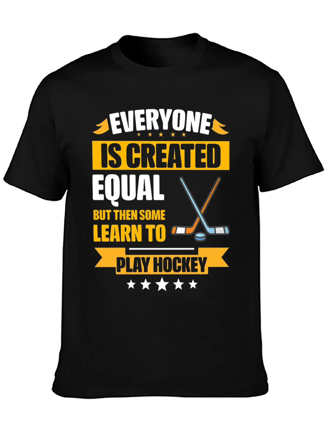 Some Learn To Play Hockey Funny Unisex Casual T-Shirt – Clean Design For Daily Comfort