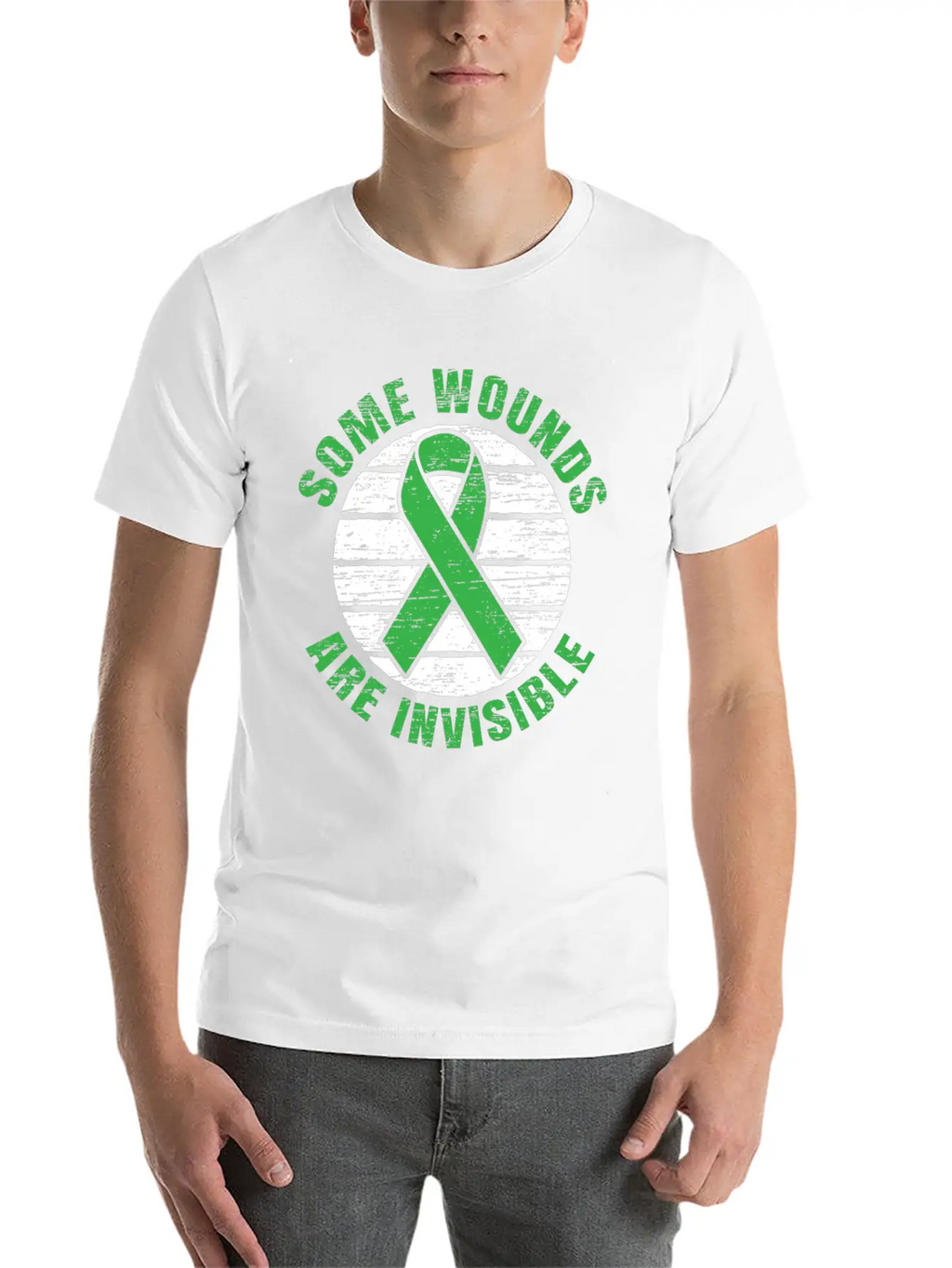 Some Wounds Are Invisible Mental Health Awareness Stylish Everyday T-Shirt – Unisex Basic Cotton Tee