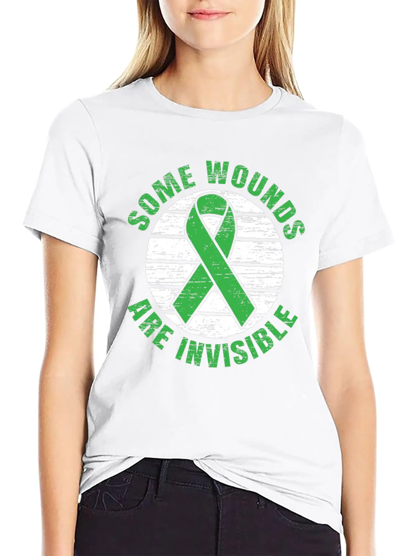 Some Wounds Are Invisible Mental Health Awareness Stylish Everyday T-Shirt – Unisex Basic Cotton Tee