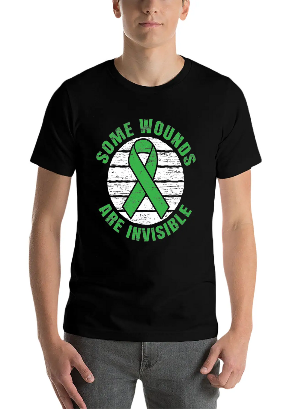 Some Wounds Are Invisible Mental Health Awareness Stylish Everyday T-Shirt – Unisex Basic Cotton Tee