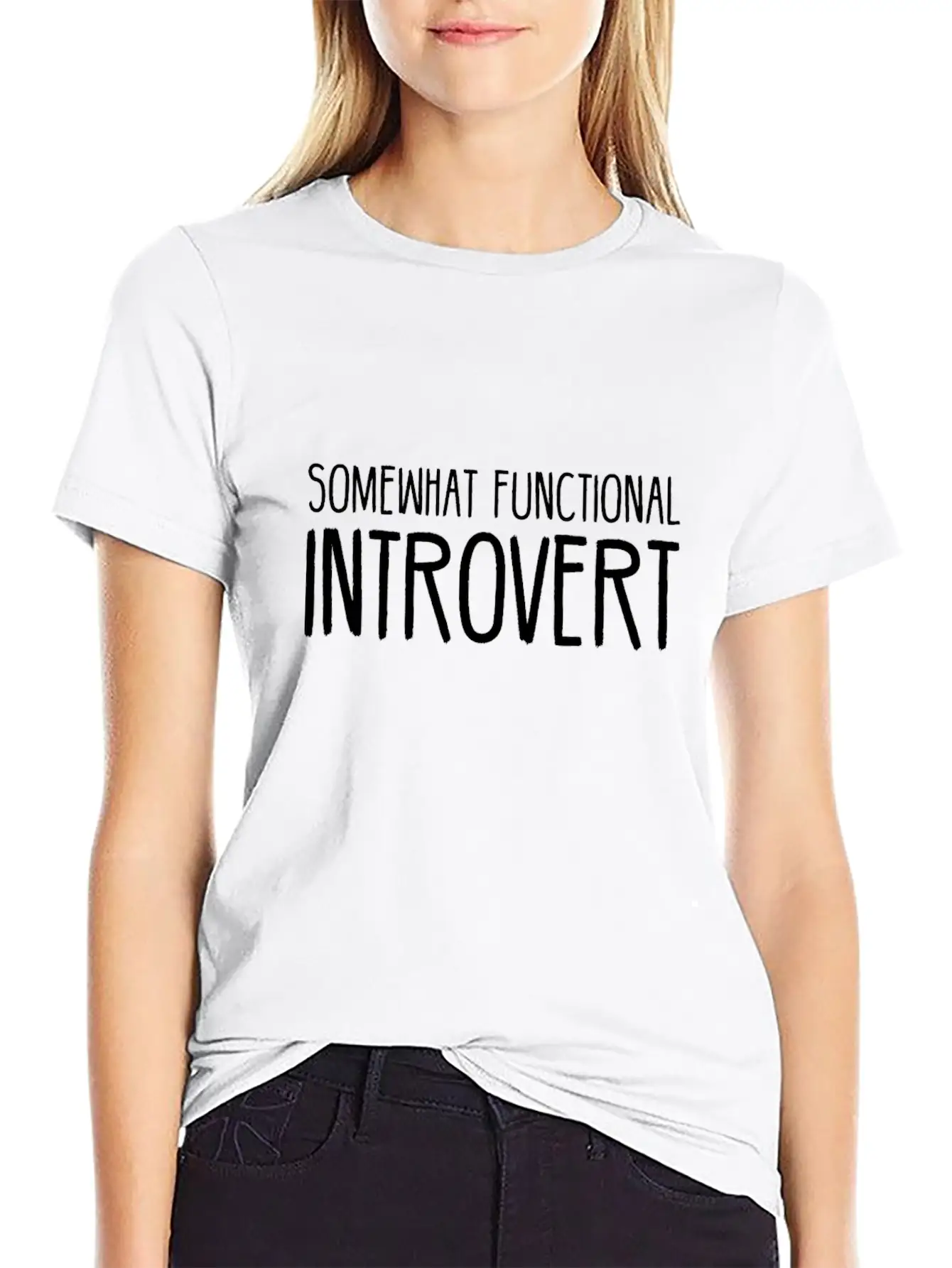 Somewhat Functional Introvert Breathable Soft Cotton T-Shirt – Timeless Casual Look